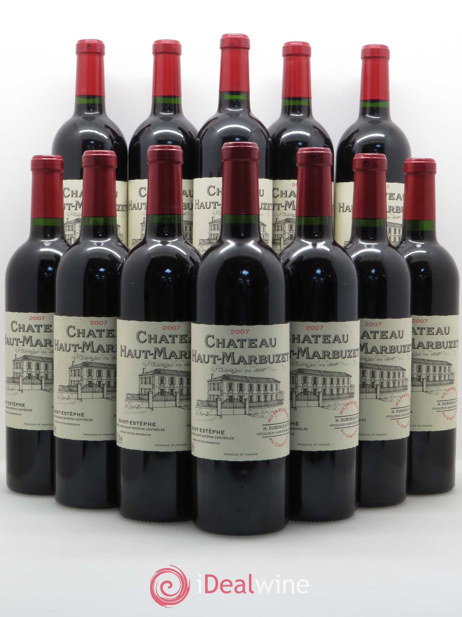 Château Haut Marbuzet 2007 - Lot de 12 bouteilles - 0