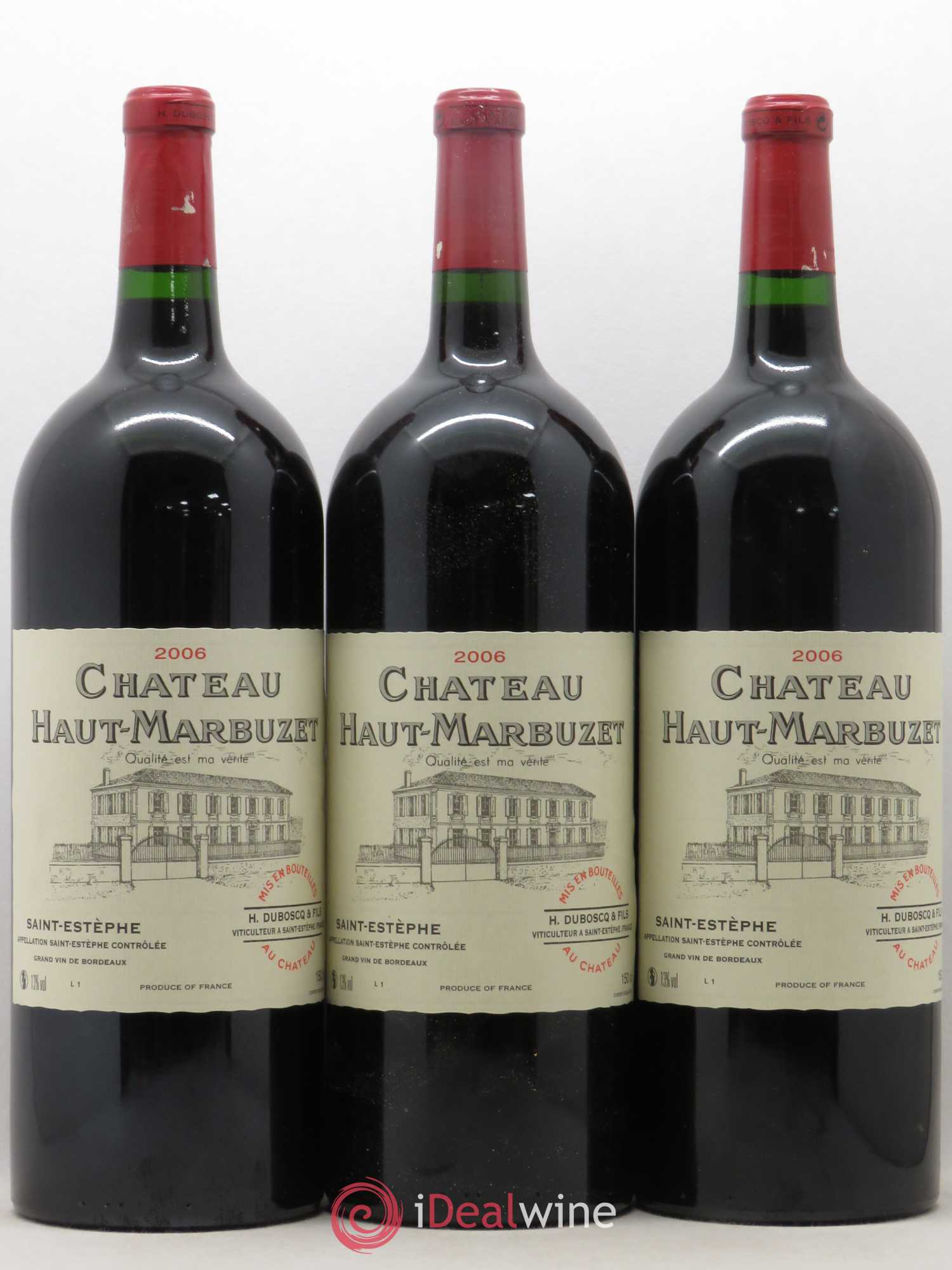 Château Haut Marbuzet 2006 - Lot de 6 magnums - 1