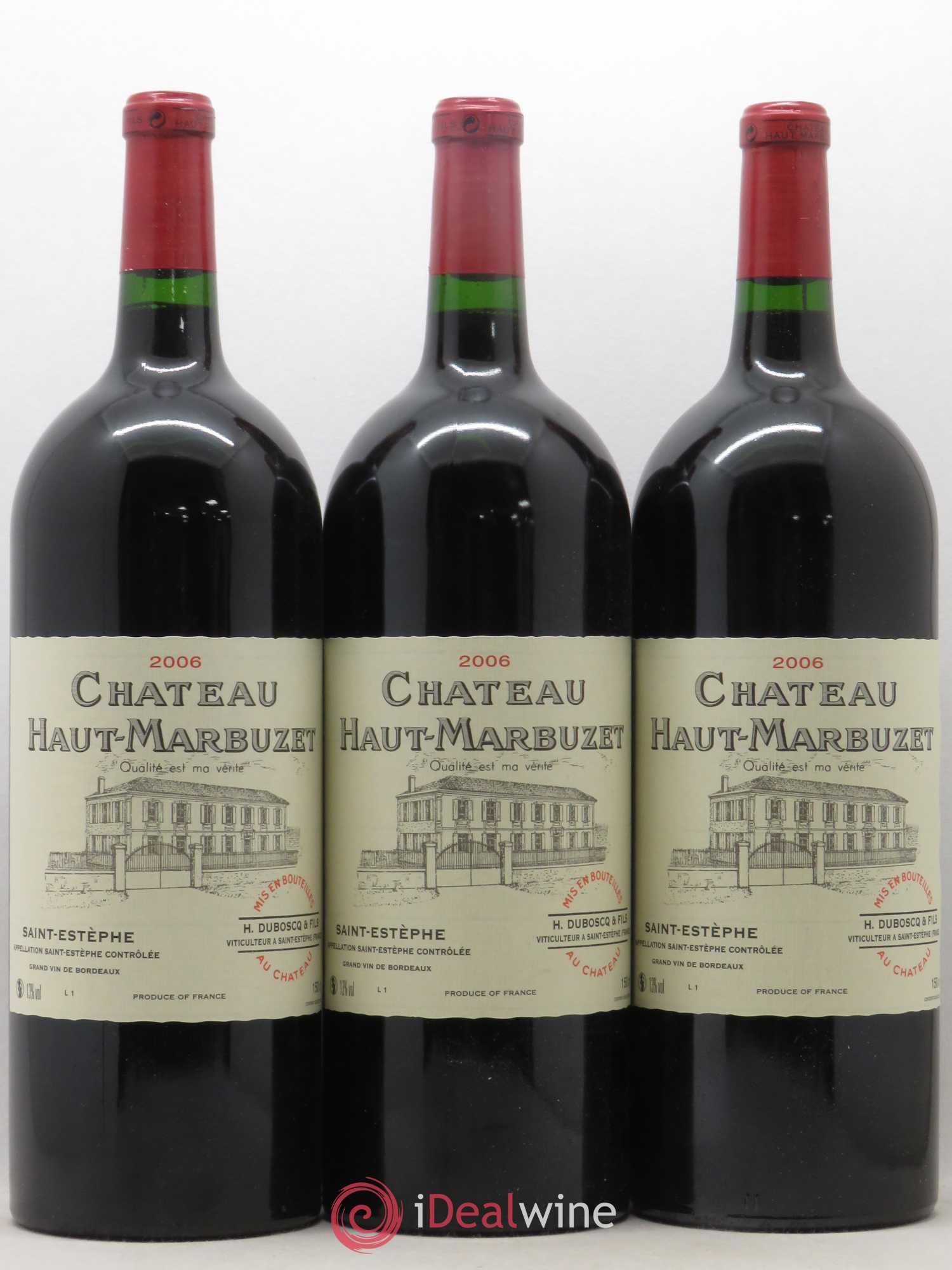 Château Haut Marbuzet 2006 - Lot de 6 magnums - 1