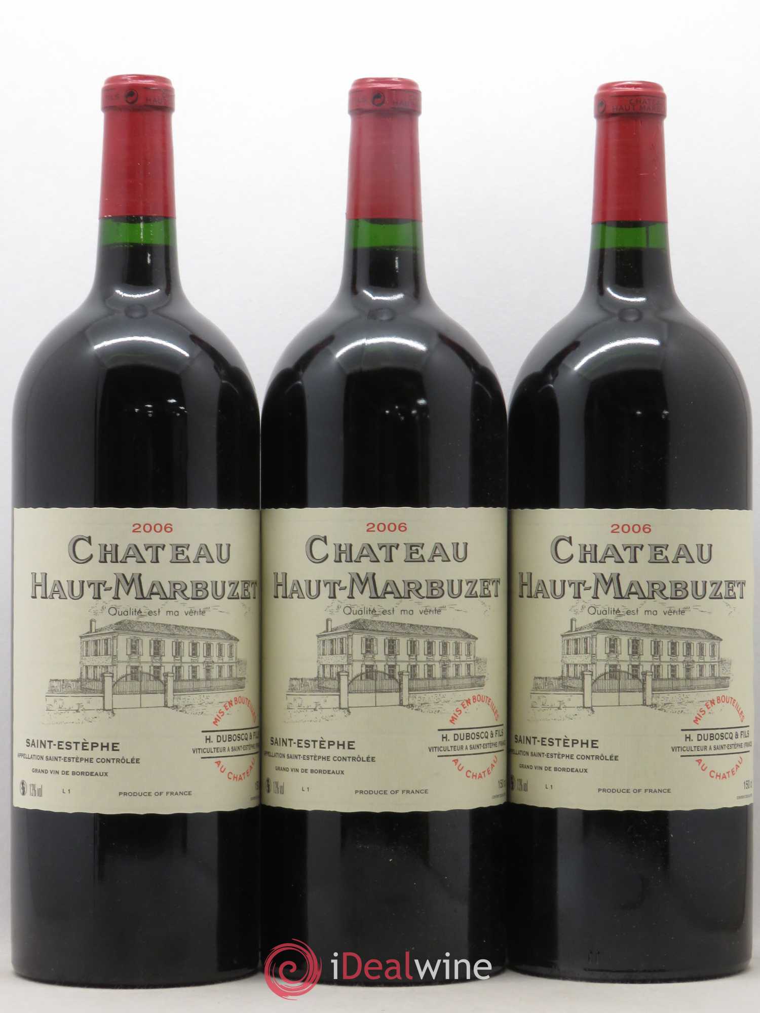Château Haut Marbuzet 2006 - Lot de 6 magnums - 2