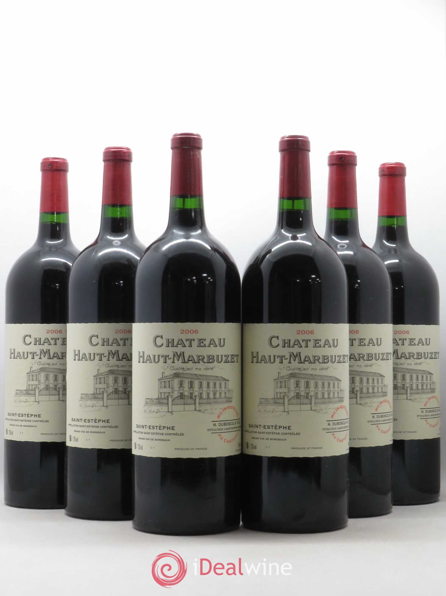 Château Haut Marbuzet 2006 - Lot de 6 magnums - 0