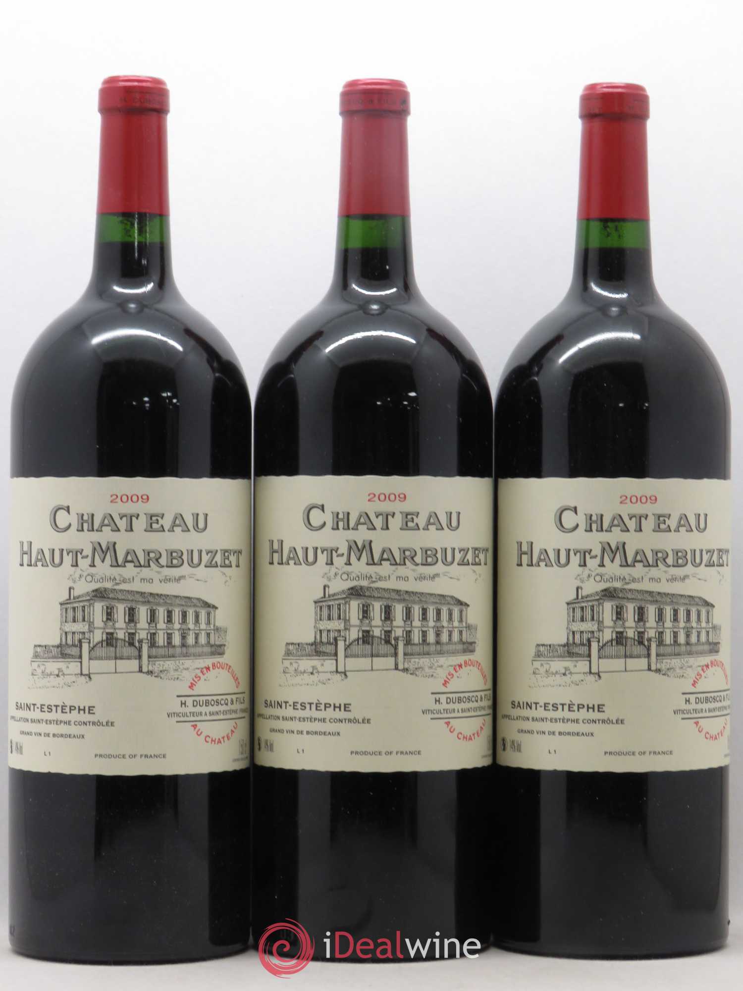 Château Haut Marbuzet 2009 - Lot de 6 magnums - 1