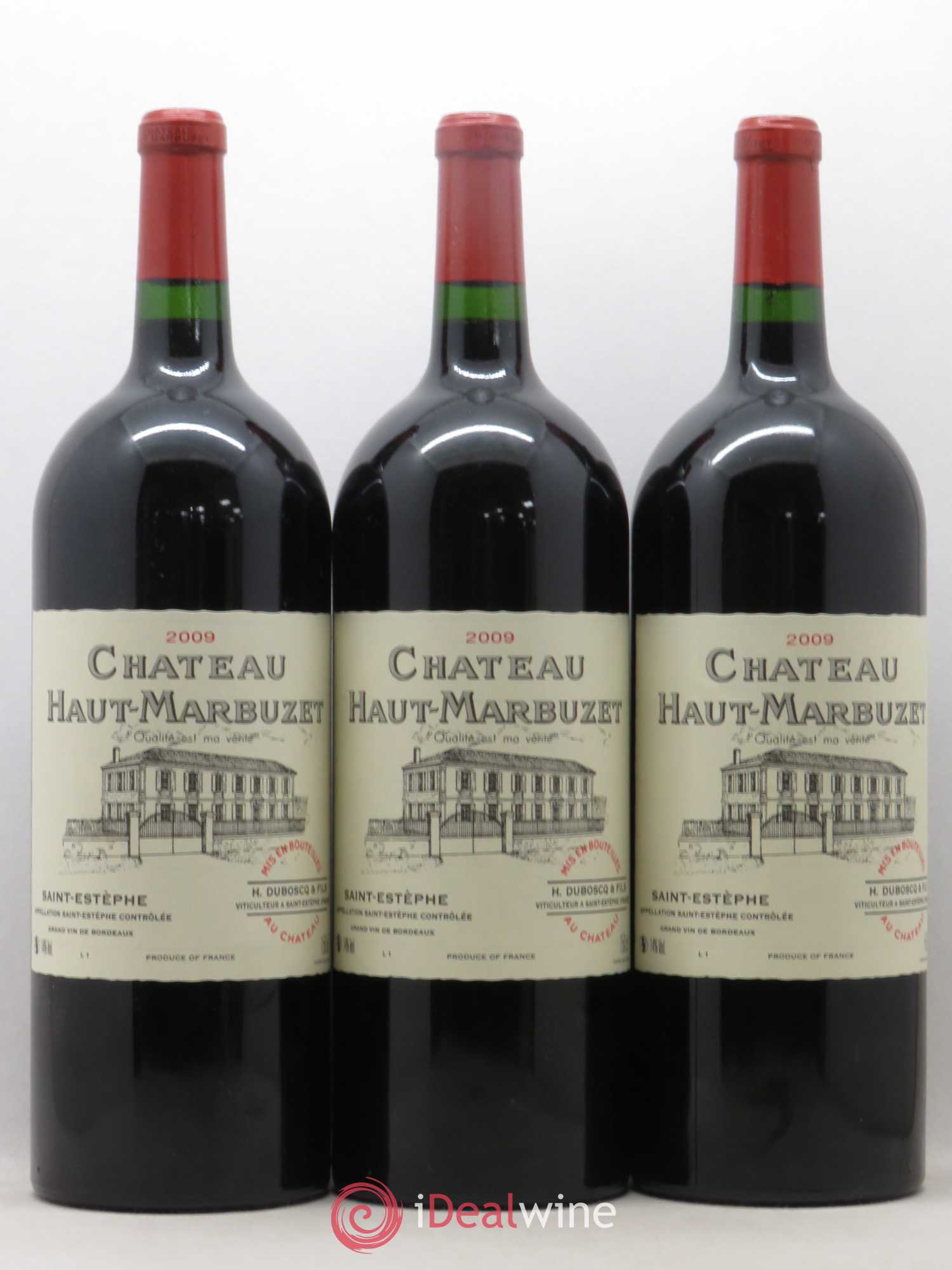 Château Haut Marbuzet 2009 - Lot de 6 magnums - 1
