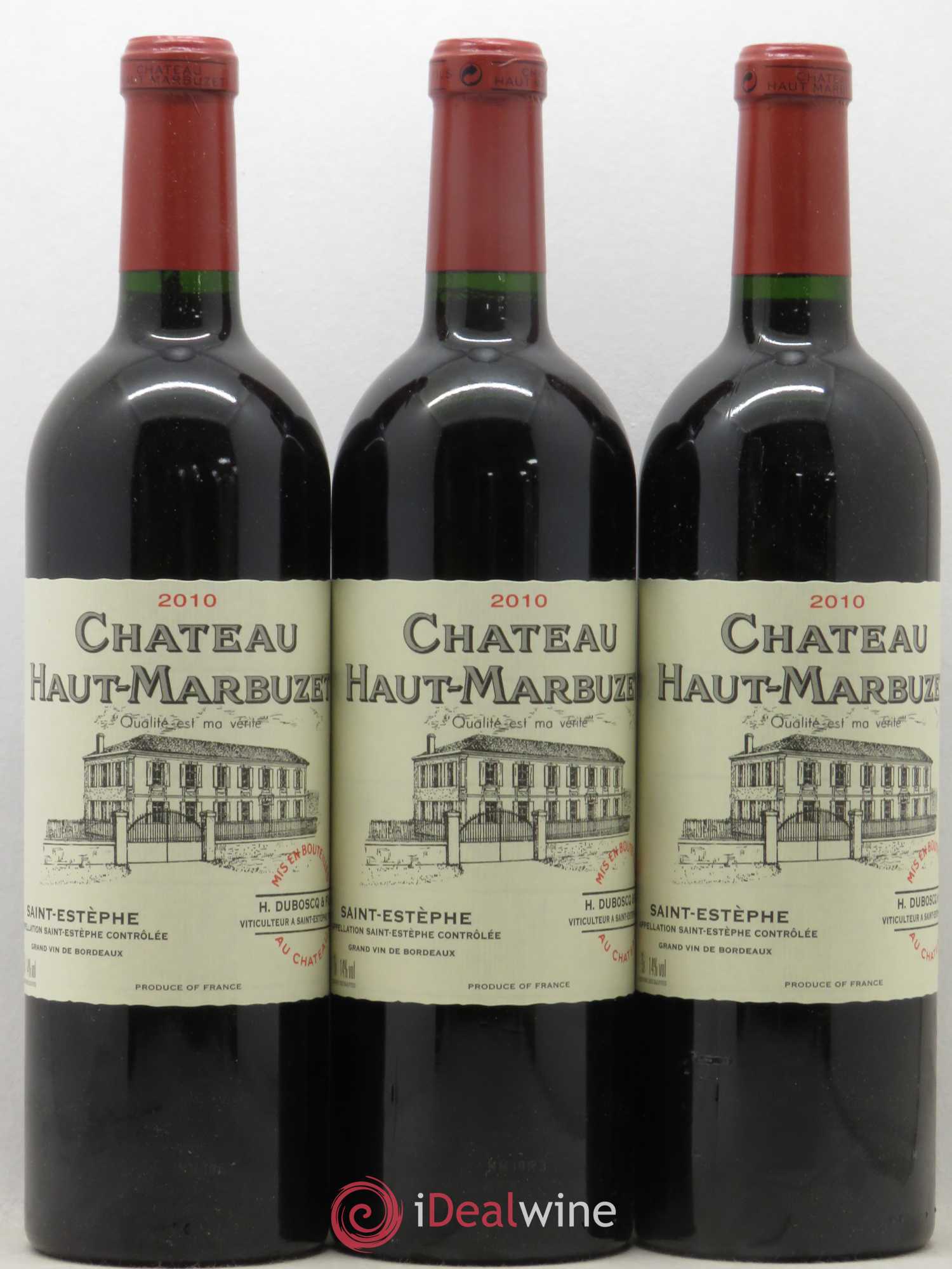 Château Haut Marbuzet 2010 - Lot de 12 bouteilles - 1