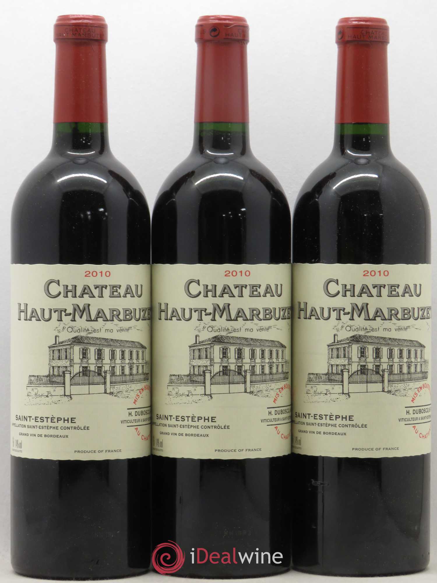 Château Haut Marbuzet 2010 - Lot de 12 bouteilles - 2