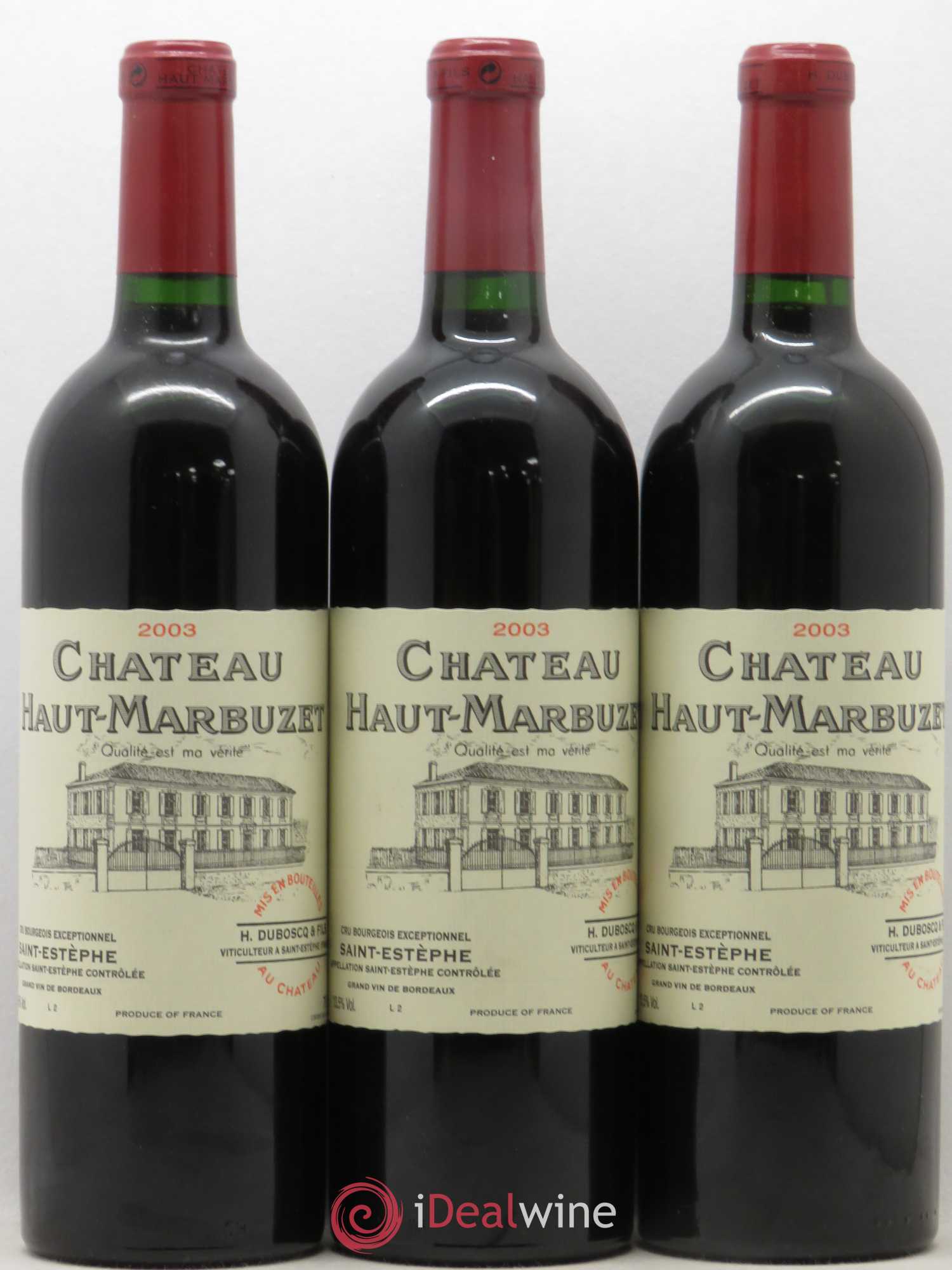 Château Haut Marbuzet 2003 - Lot de 12 bouteilles - 2