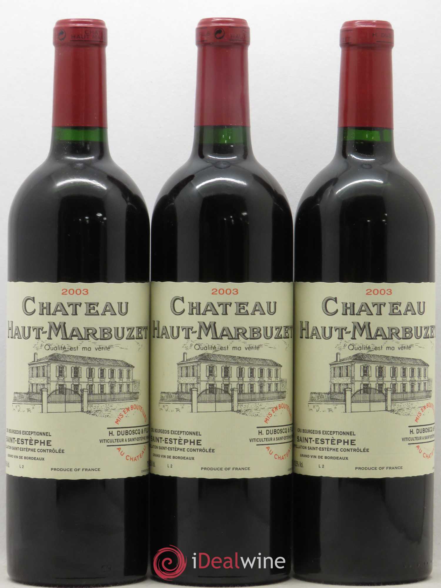 Château Haut Marbuzet 2003 - Lot de 12 bouteilles - 3