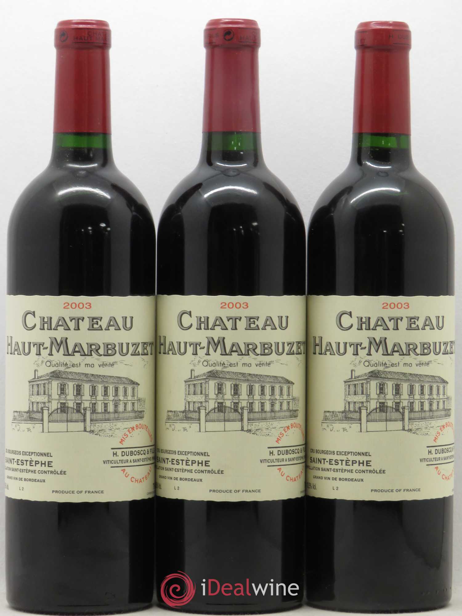 Château Haut Marbuzet 2003 - Lot de 12 bouteilles - 4