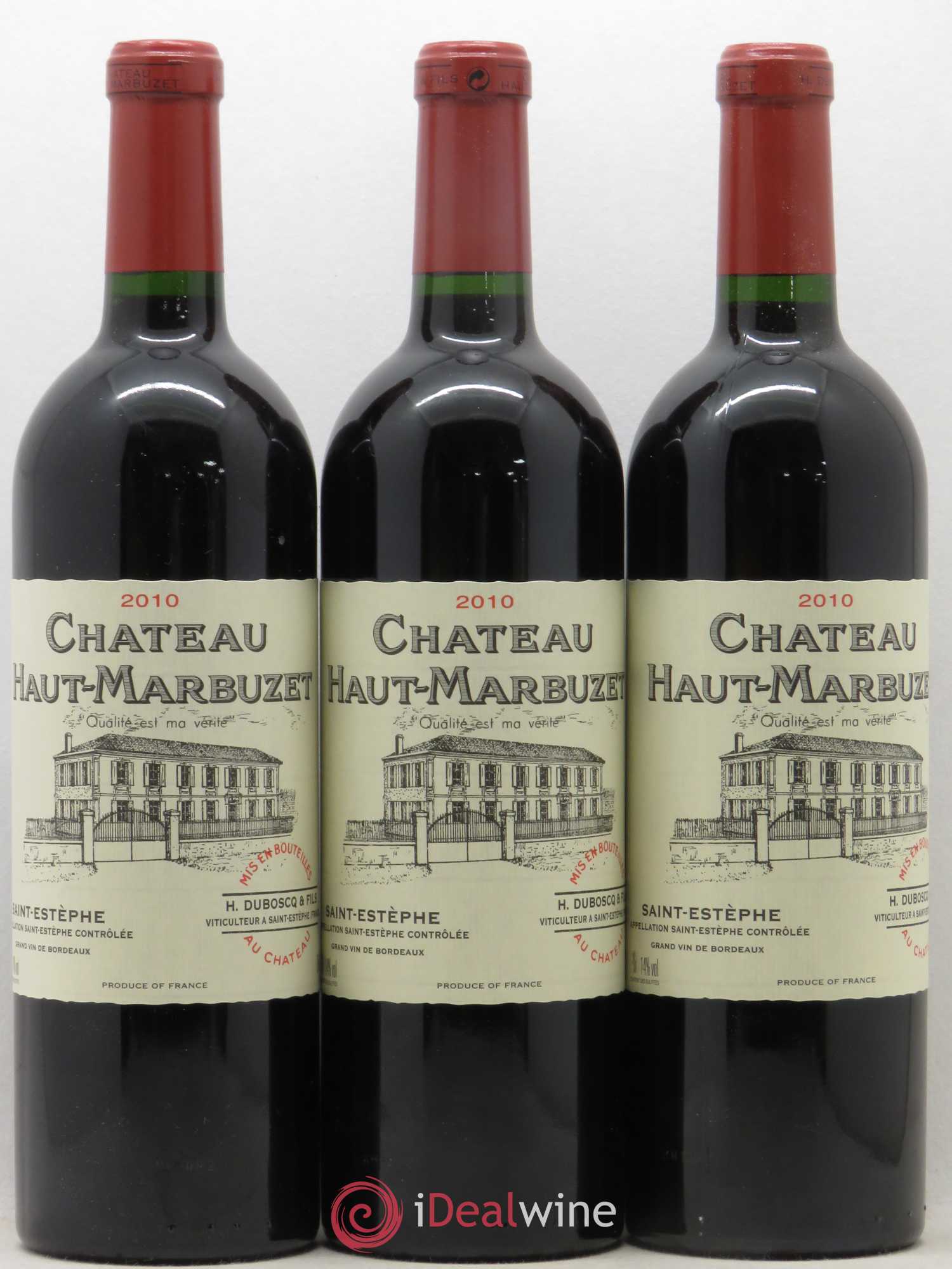 Château Haut Marbuzet 2010 - Lot de 12 bouteilles - 1