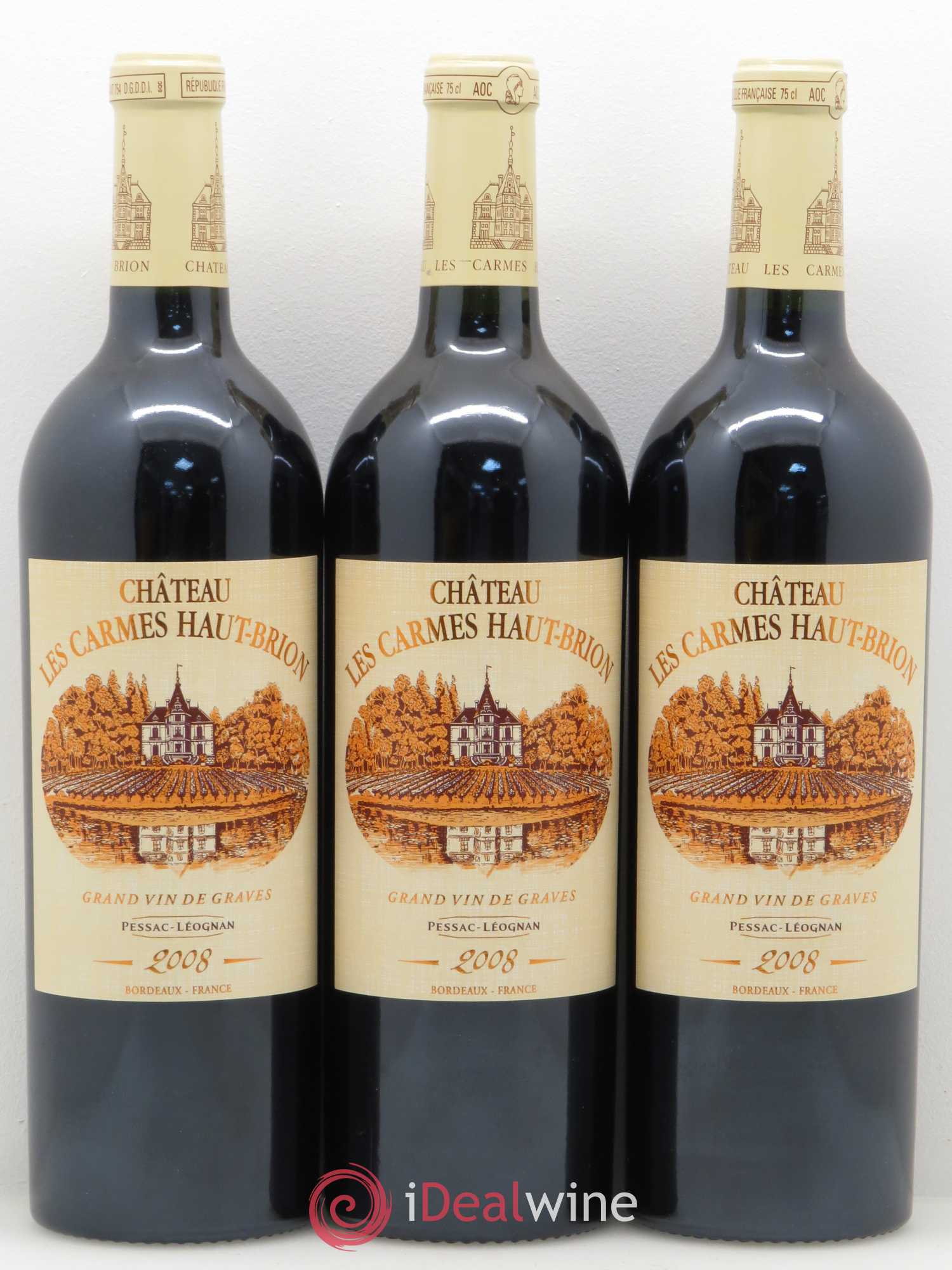 Château Les Carmes Haut-Brion 2008 - Lot de 12 bouteilles - 2