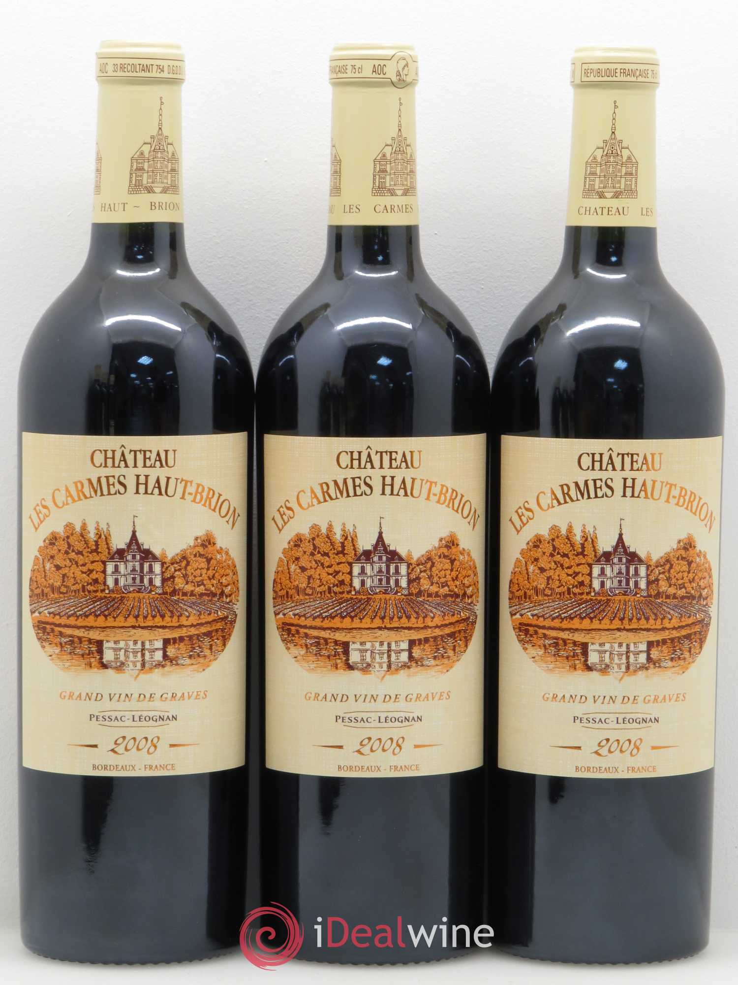 Château Les Carmes Haut-Brion 2008 - Lot de 12 bouteilles - 3