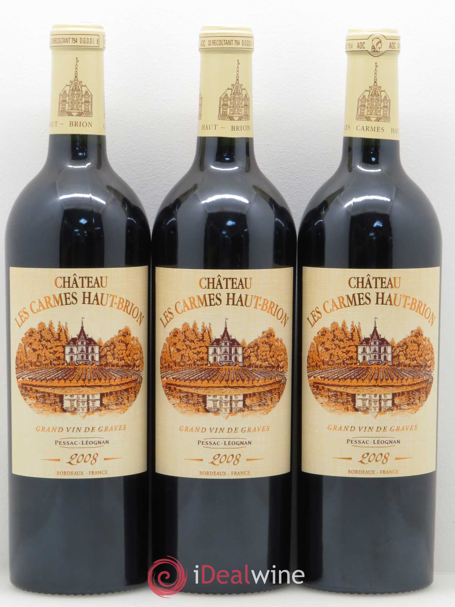 Château Les Carmes Haut-Brion 2008 - Lot de 12 bouteilles - 4