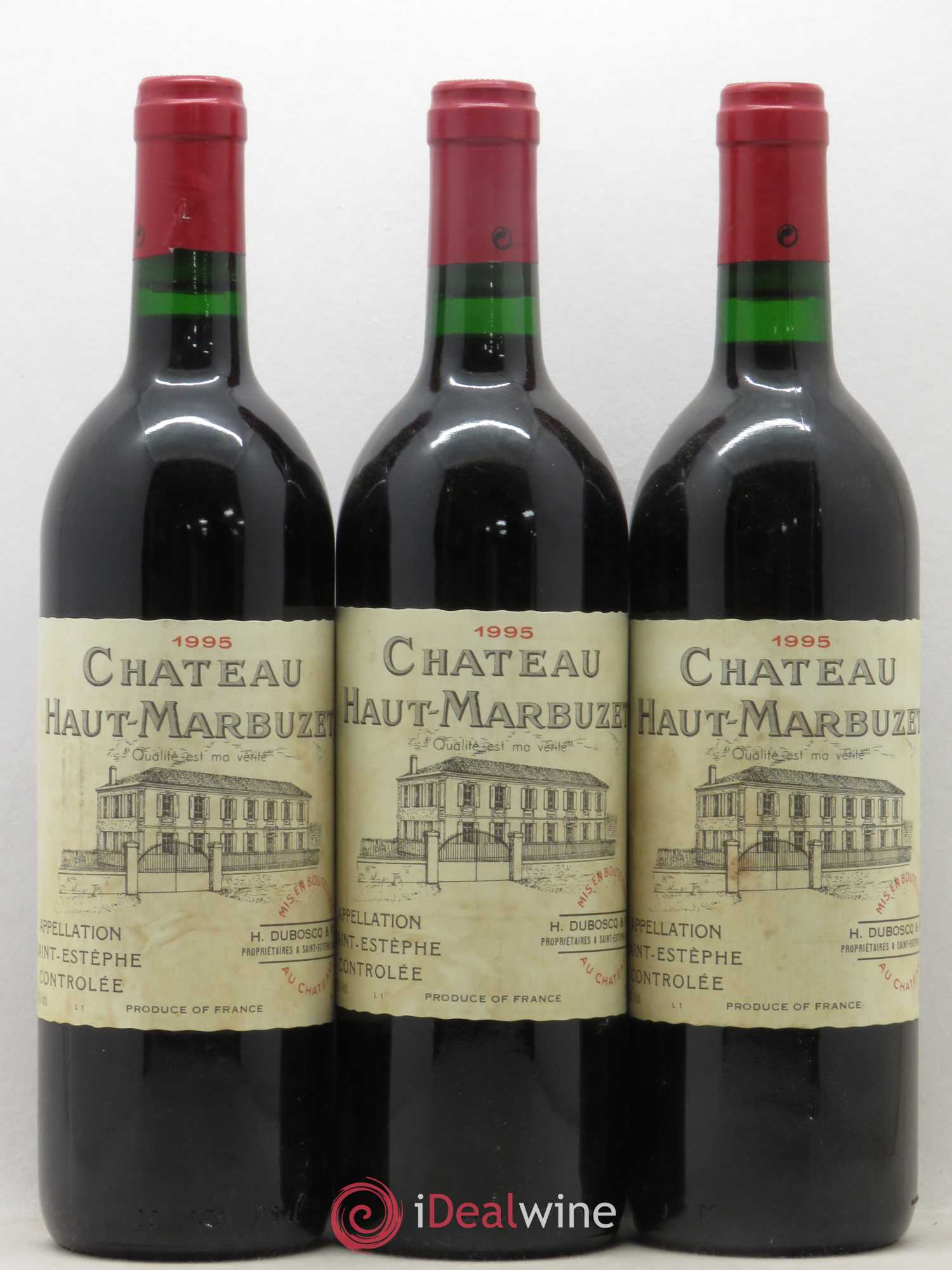 Château Haut Marbuzet 1995 - Lot de 12 bouteilles - 2