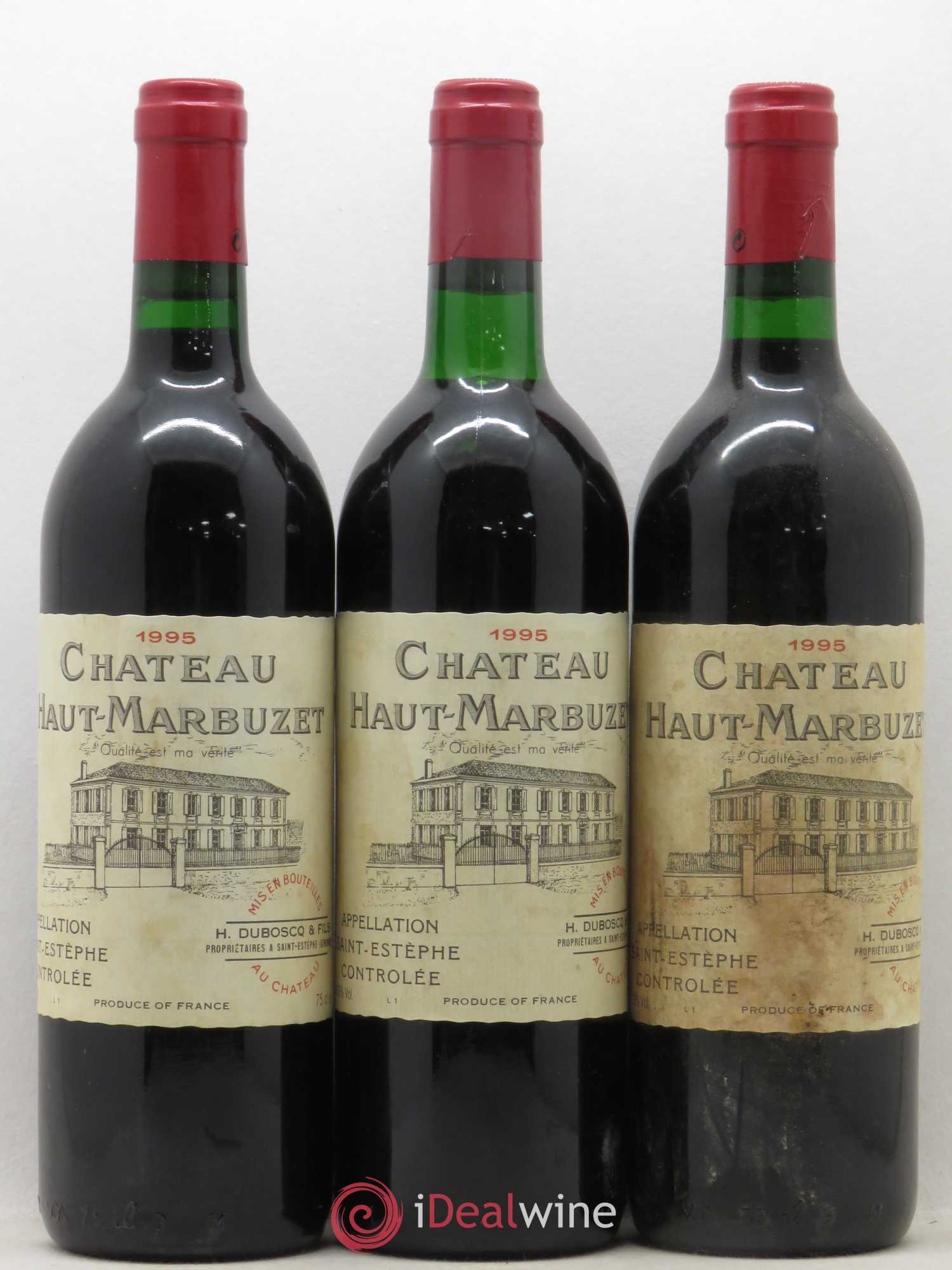 Château Haut Marbuzet 1995 - Lot de 12 bouteilles - 4