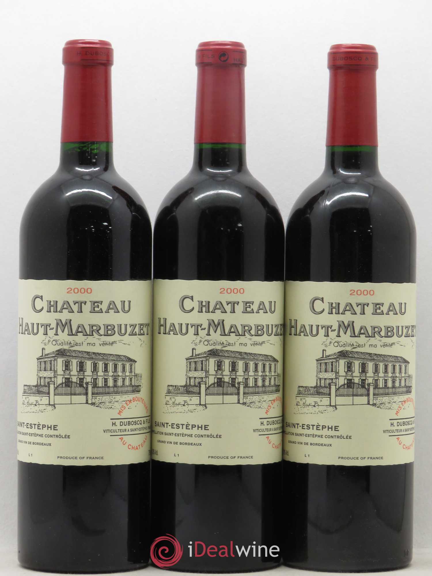 Château Haut Marbuzet 2000 - Lot de 12 bouteilles - 1
