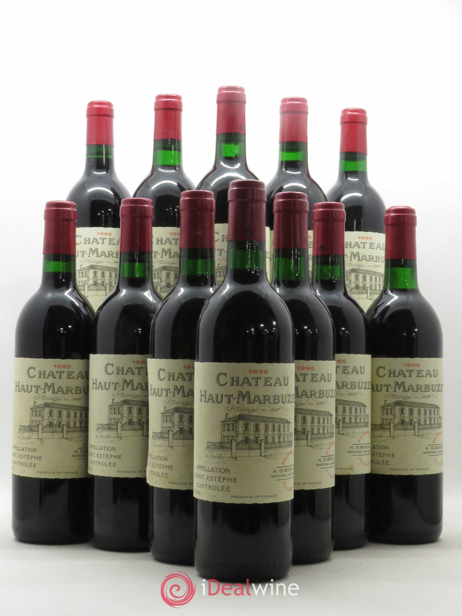 Château Haut Marbuzet 1995 - Lot de 12 bouteilles - 0