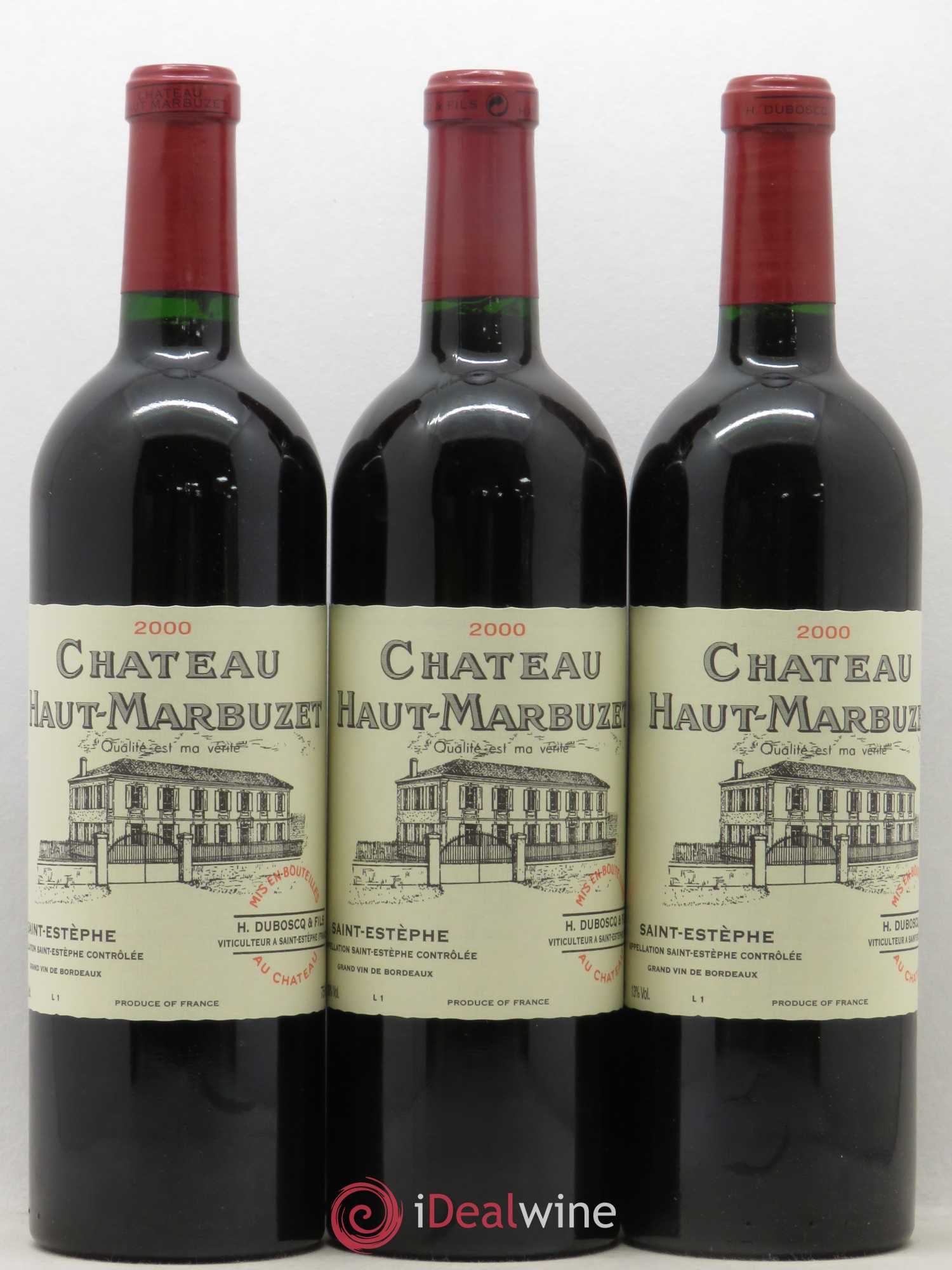 Château Haut Marbuzet 2000 - Lot de 12 bouteilles - 1