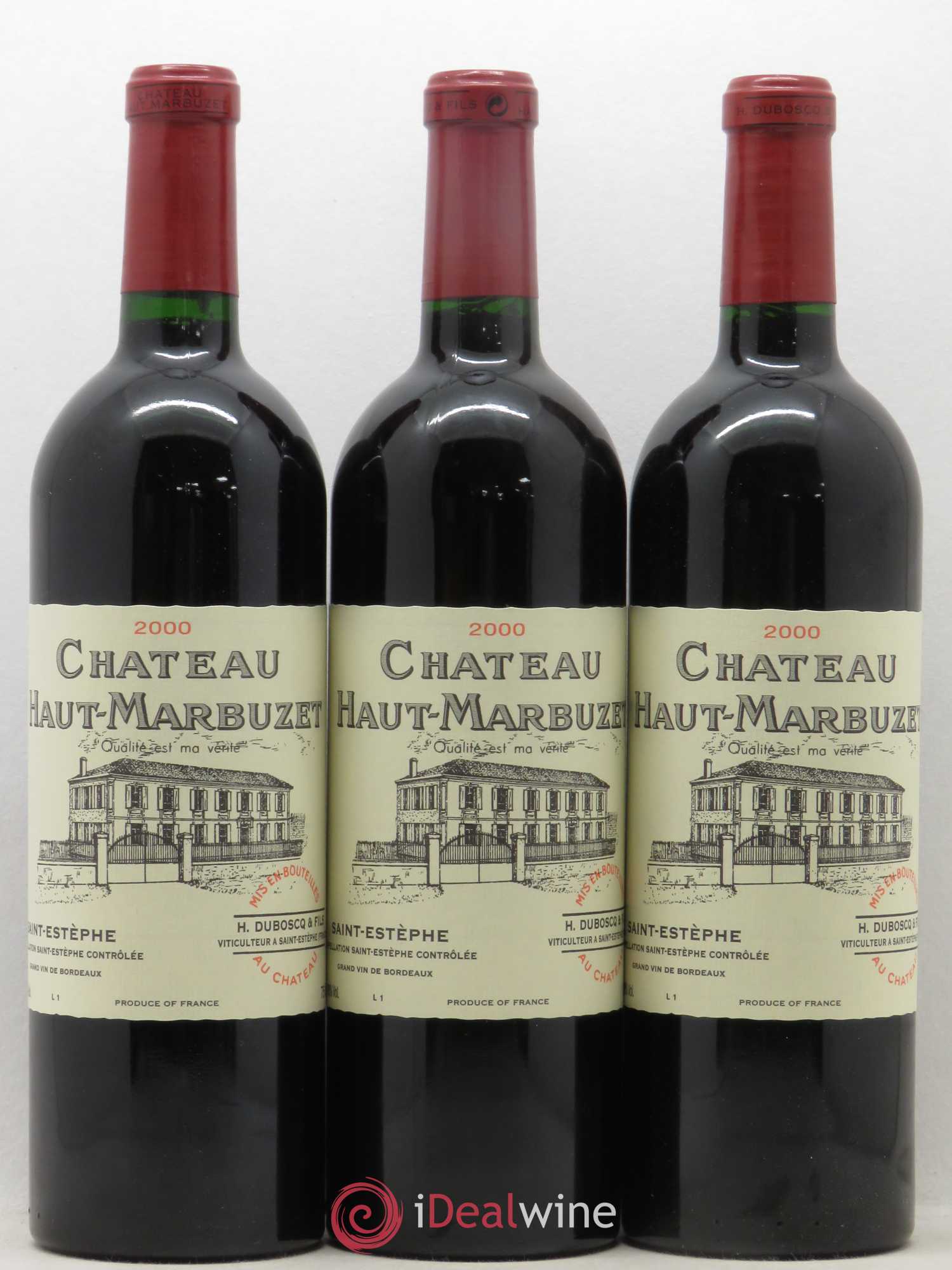 Château Haut Marbuzet 2000 - Lot de 12 bouteilles - 2