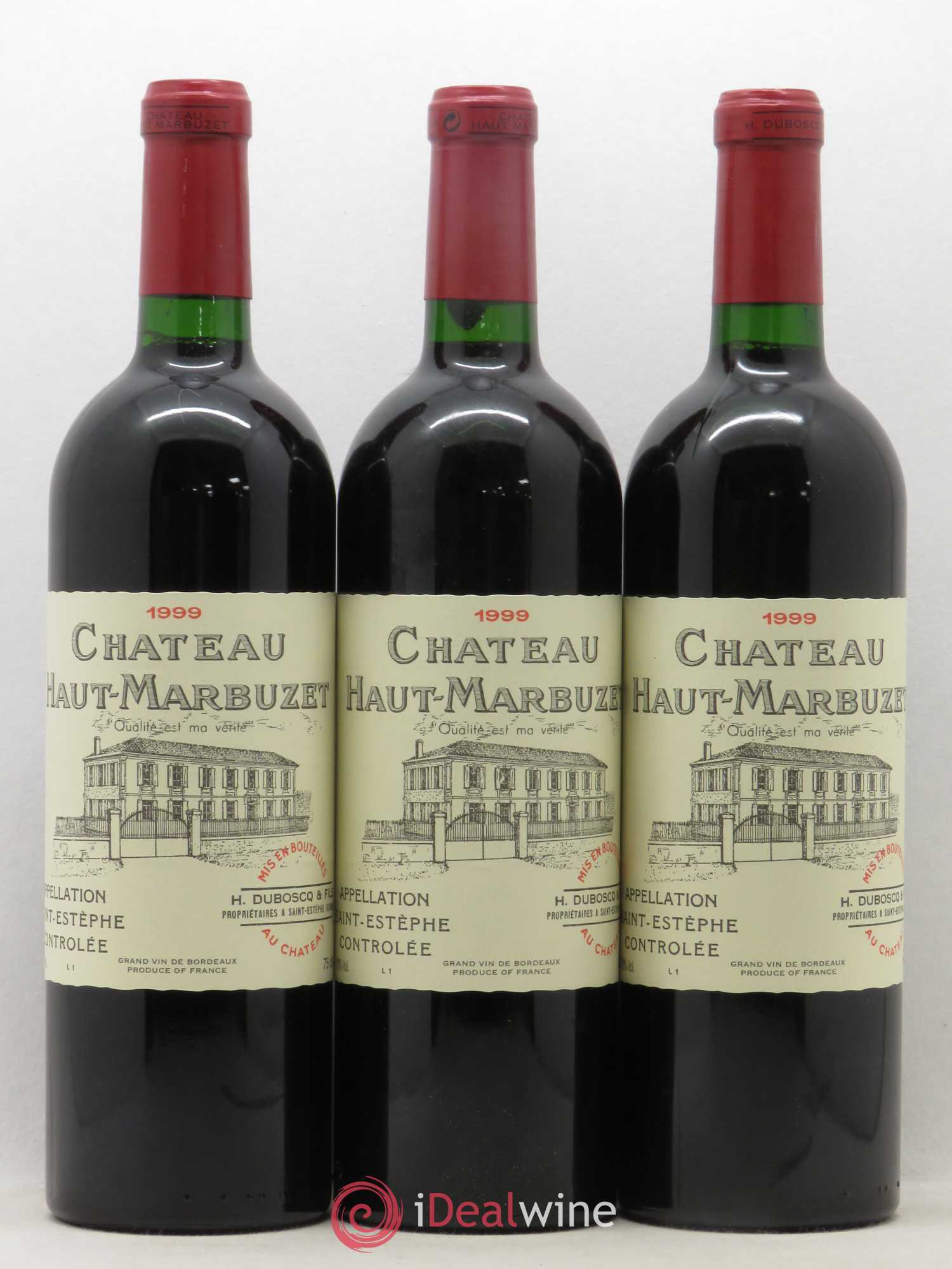 Château Haut Marbuzet 1999 - Lot de 12 bouteilles - 1