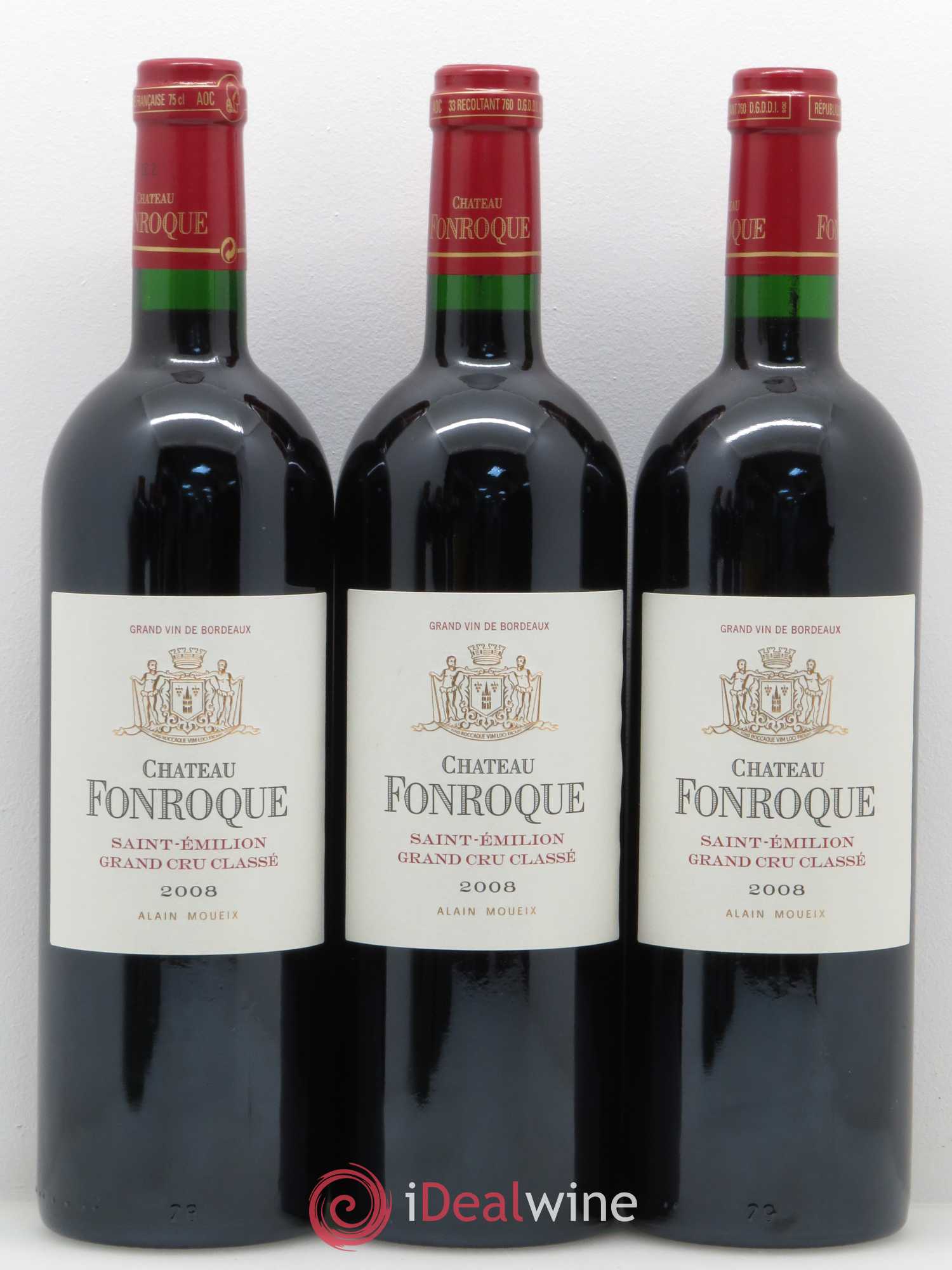 Château Fonroque Grand Cru Classé 2008 - Lot de 12 bouteilles - 1