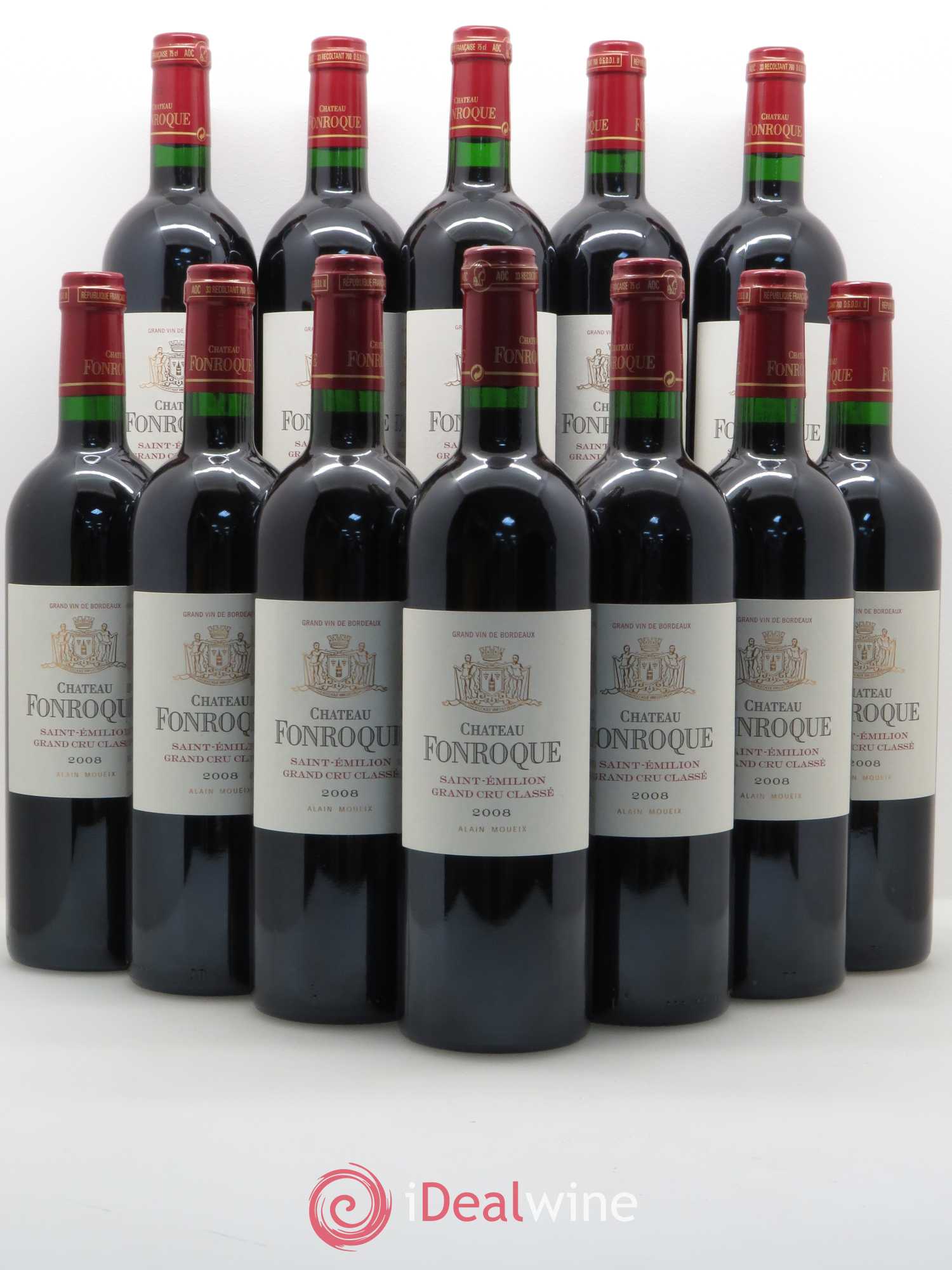Château Fonroque Grand Cru Classé 2008 - Lot de 12 bouteilles - 0