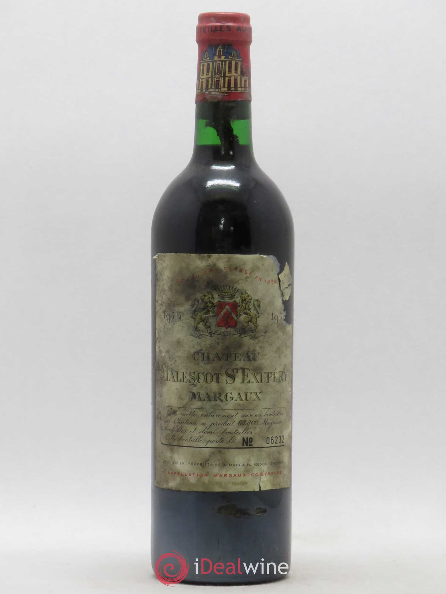 Château Malescot Saint-Exupéry 3ème Grand Cru Classé 1975 - Lot de 1 bouteille - 0
