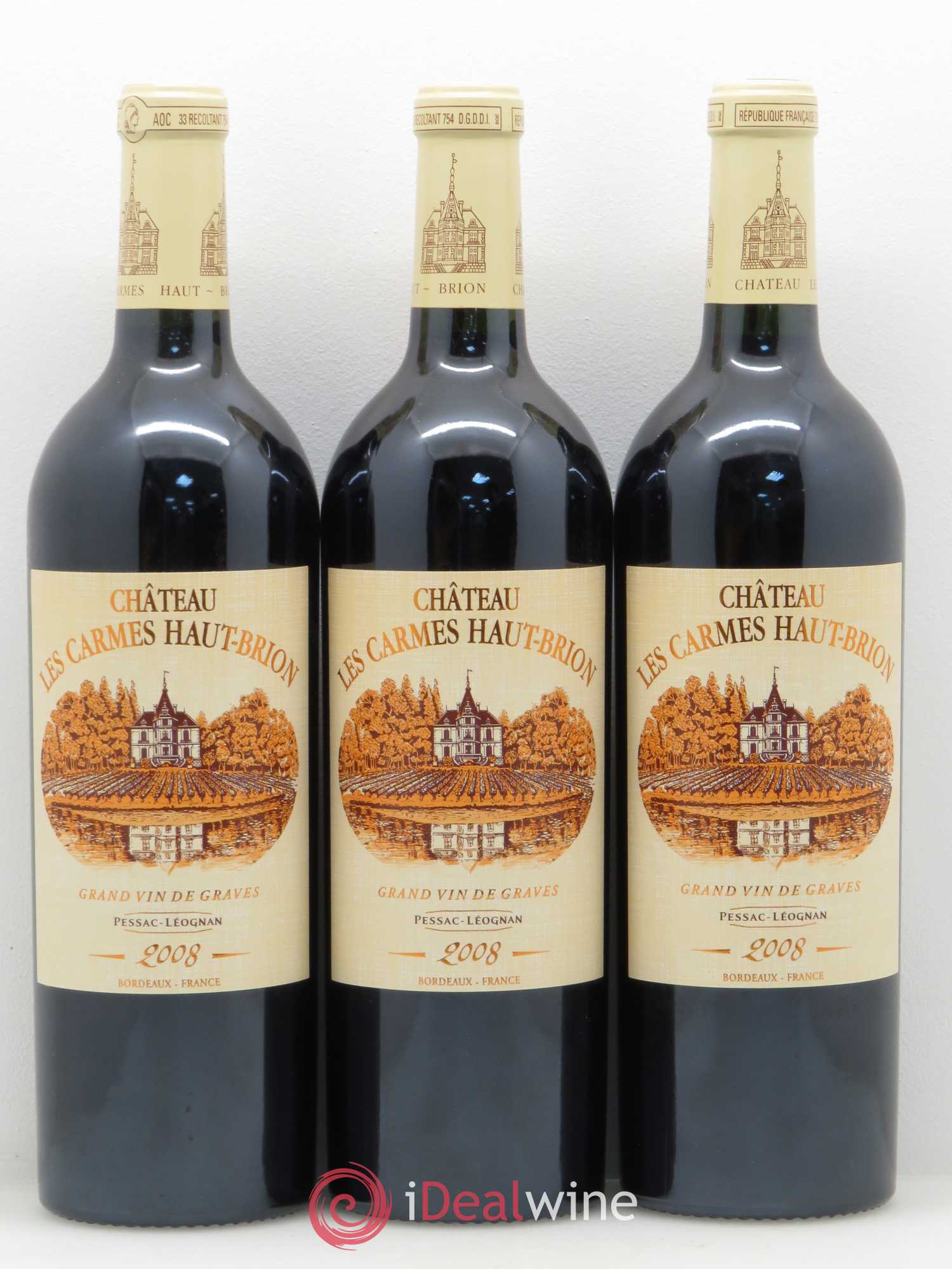 Château Les Carmes Haut-Brion 2008 - Lot de 12 bouteilles - 4