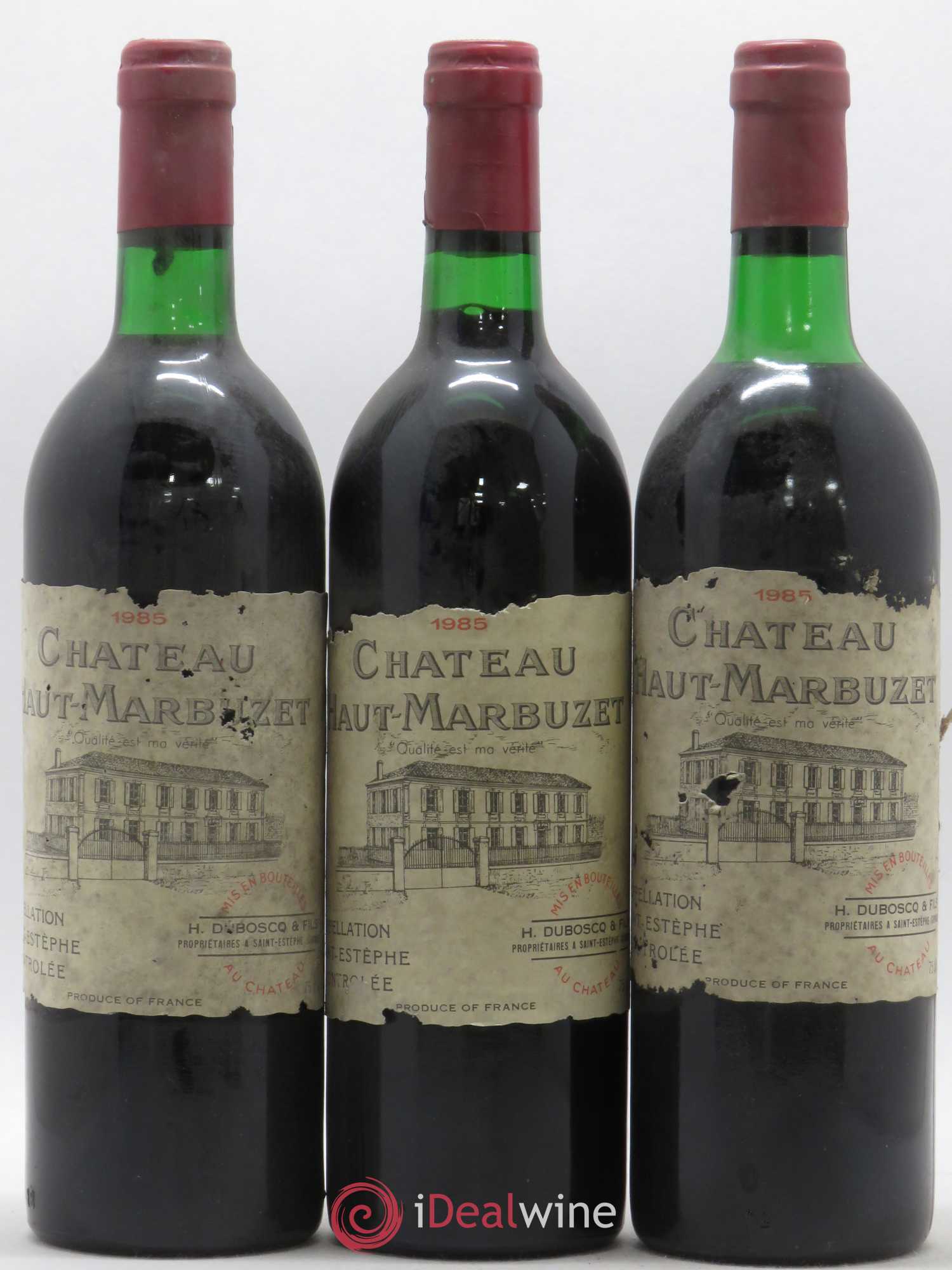 Château Haut Marbuzet 1985 - Lot de 6 bouteilles - 2