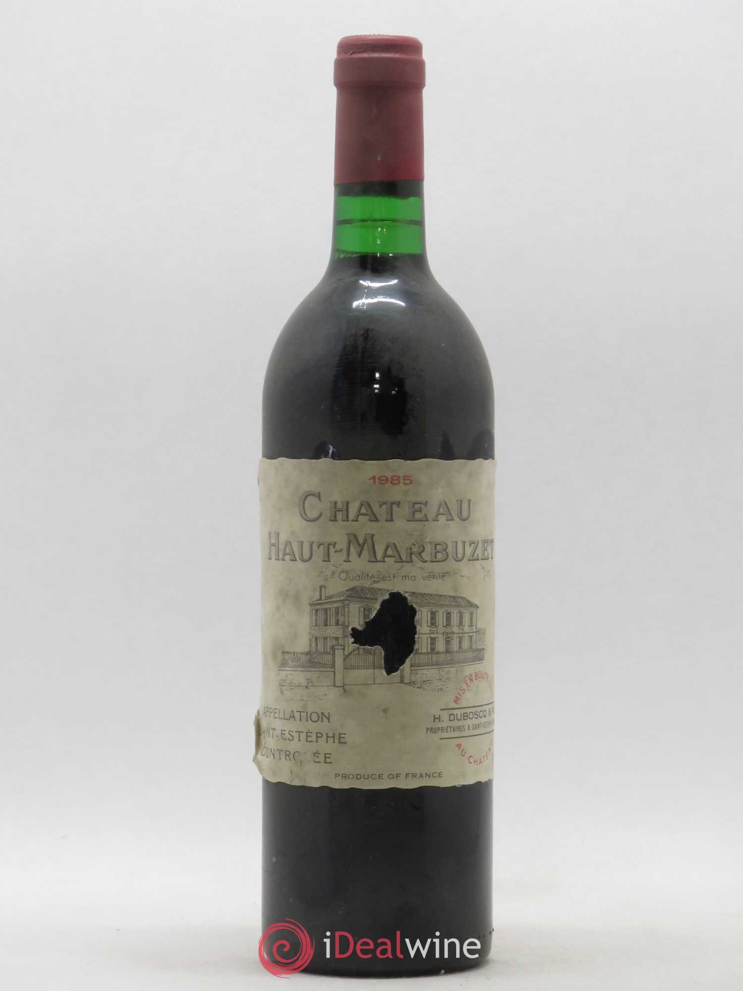 Château Haut Marbuzet 1985 - Lot de 1 bouteille - 0