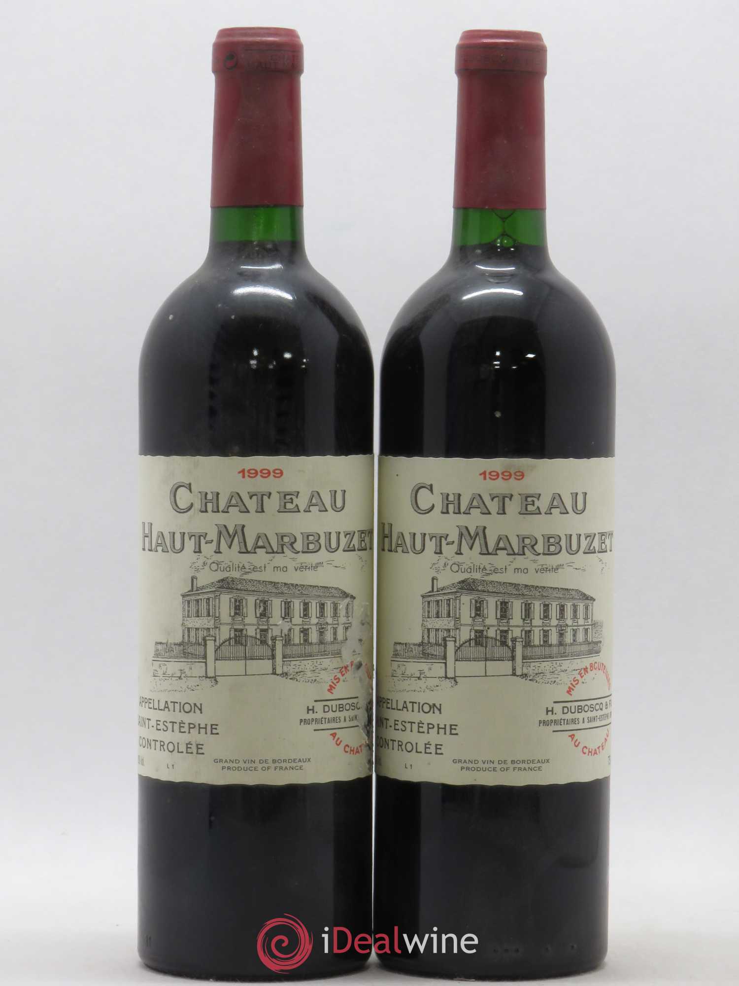 Château Haut Marbuzet 1999 - Lot de 2 bouteilles - 0