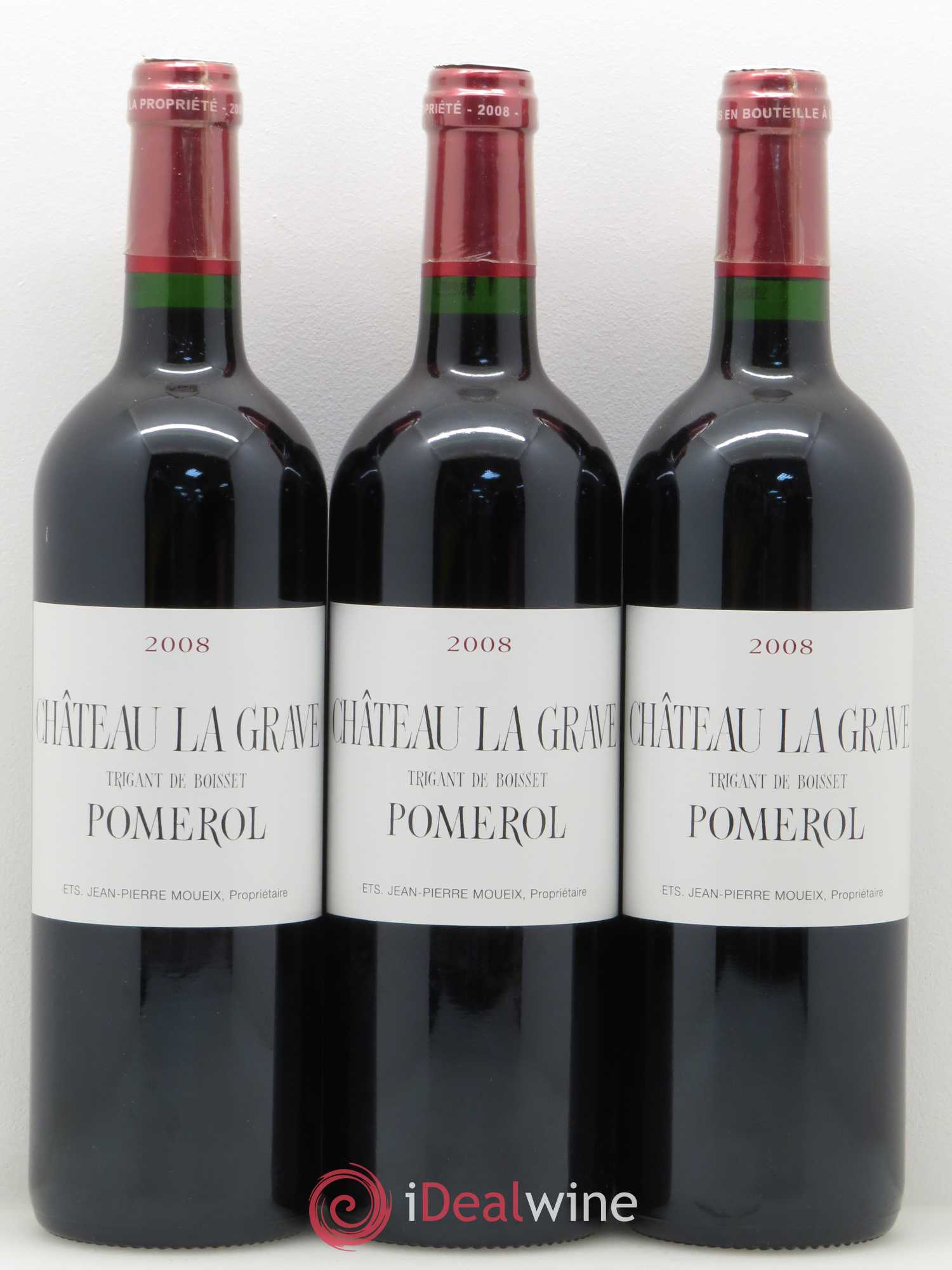 Château La Grave à Pomerol (Trigant de Boisset) 2008 - Lot de 12 bouteilles - 4
