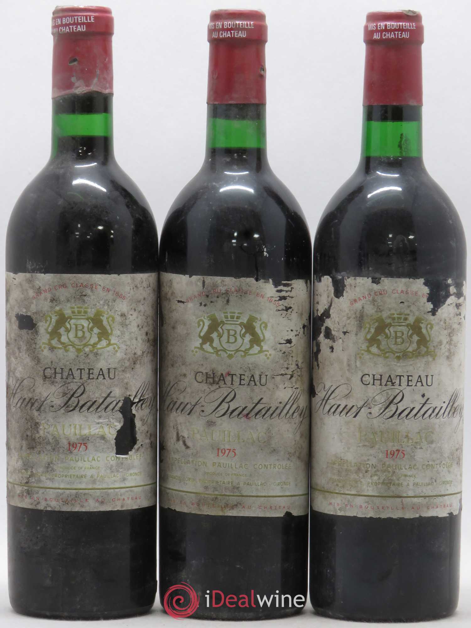 Château Haut Batailley 5ème Grand Cru Classé 1975 - Lot de 6 bouteilles - 1