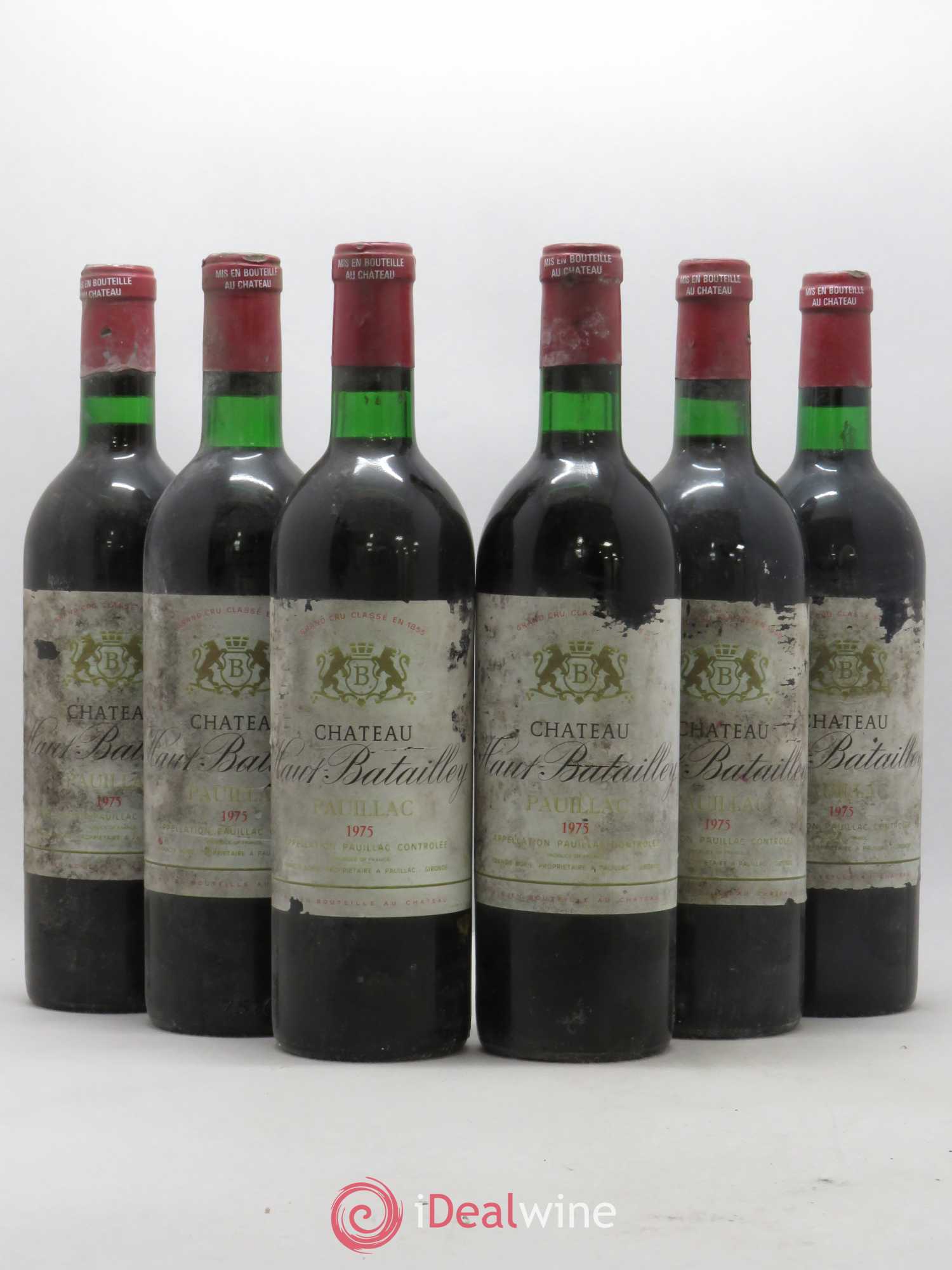 Château Haut Batailley 5ème Grand Cru Classé 1975 - Lot de 6 bouteilles - 0