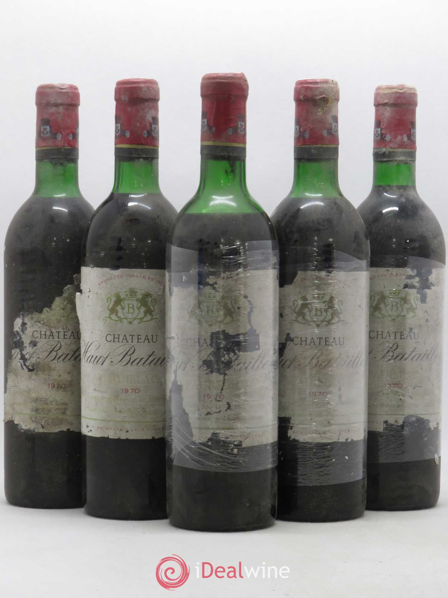 Château Haut Batailley 5ème Grand Cru Classé 1970 - Lot de 5 bouteilles - 0