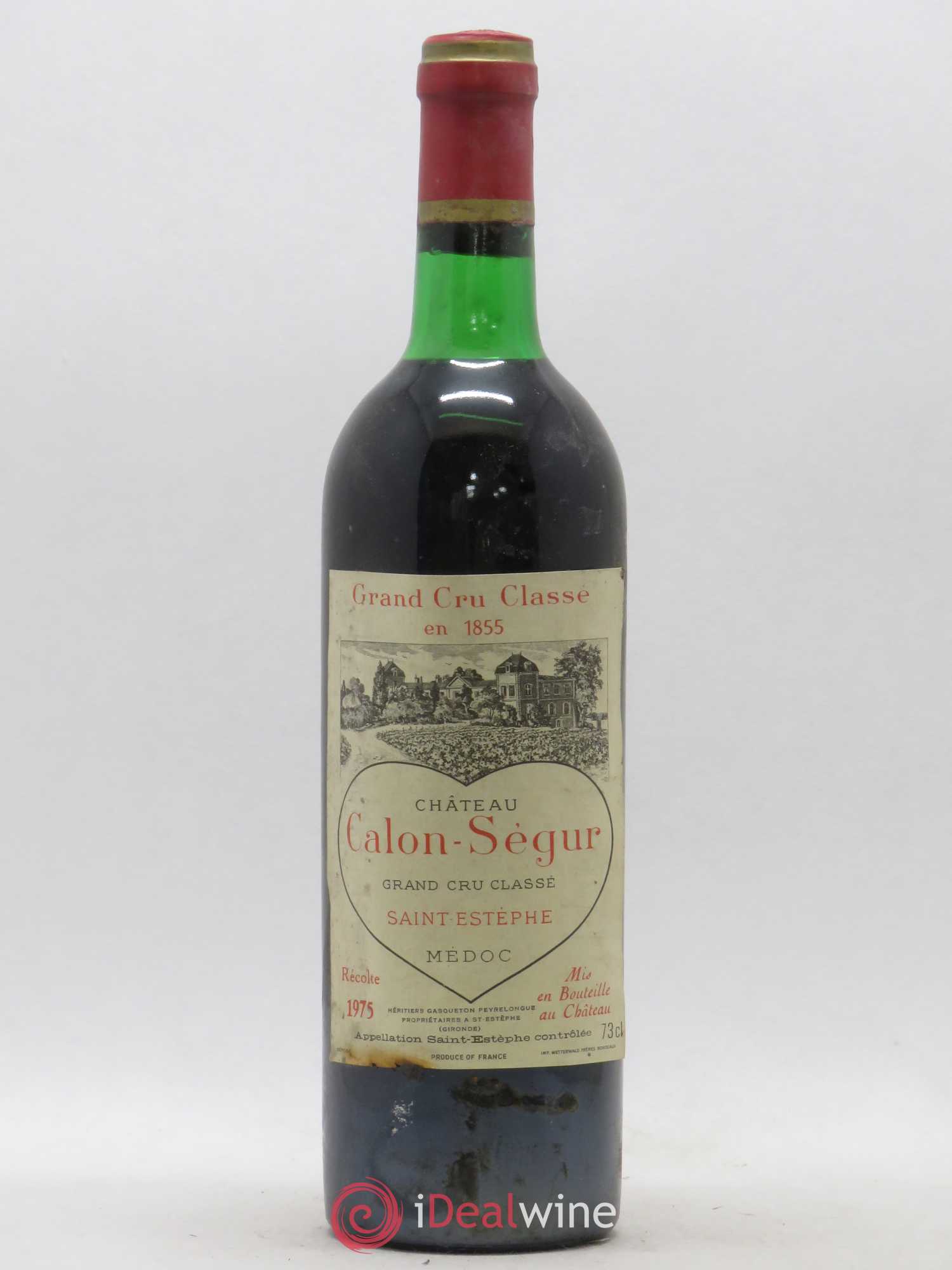 Château Calon Ségur 3ème Grand Cru Classé 1975 - Lot de 1 bouteille - 0