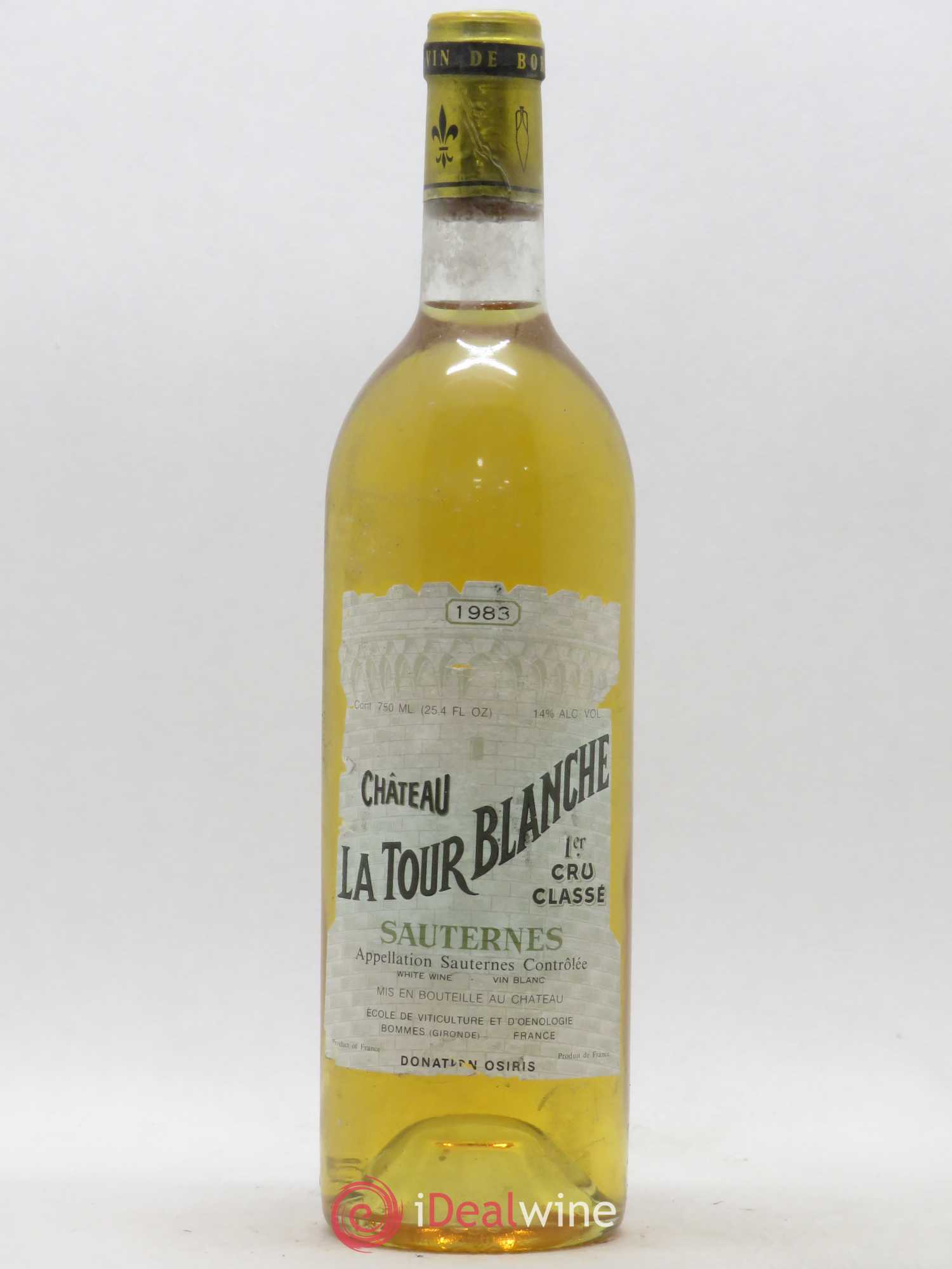 Château la Tour Blanche 1er Grand Cru Classé 1983 - Lotto di 1 bottiglia - 0