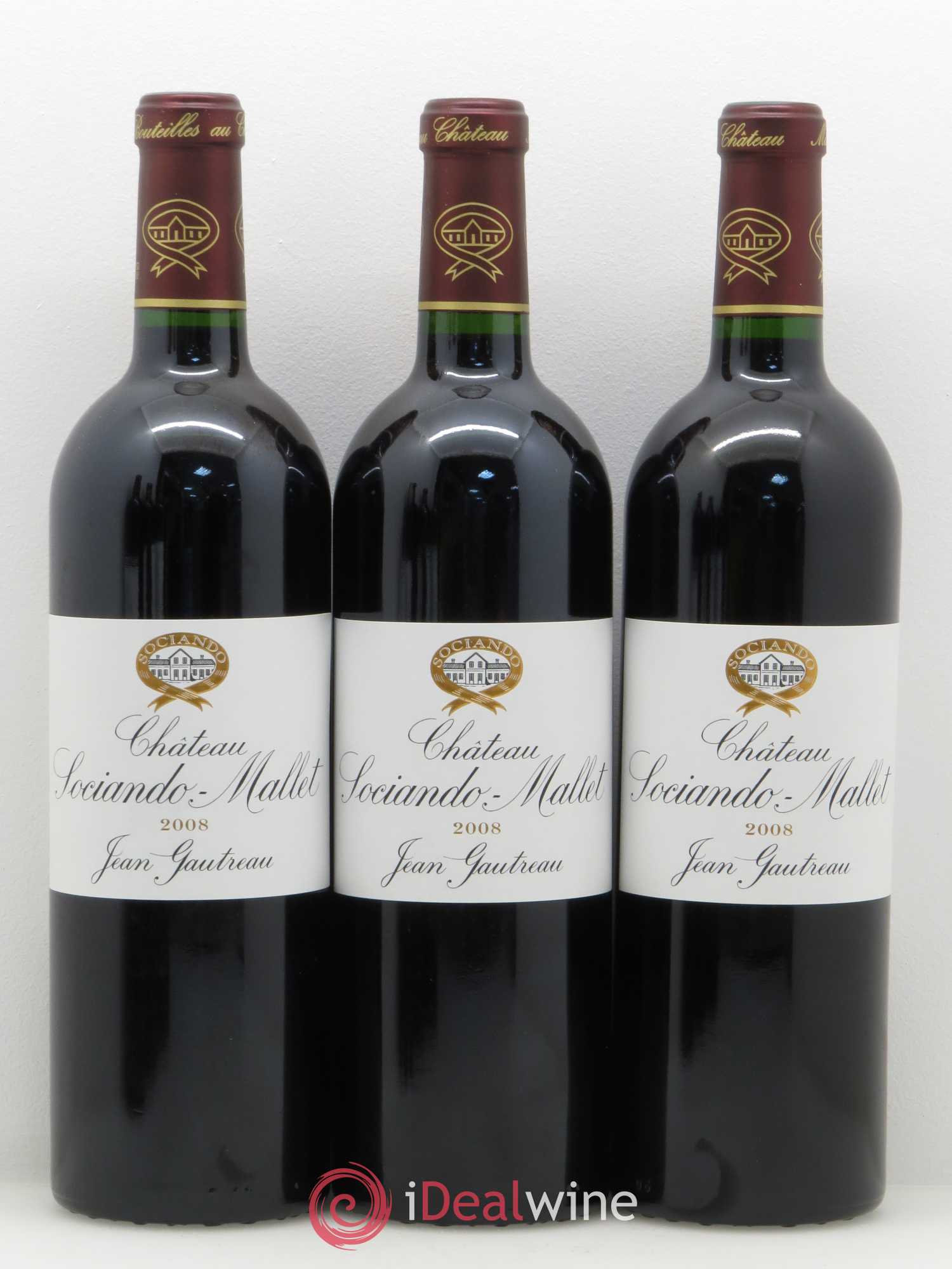 Château Sociando Mallet 2008 - Lot de 12 bouteilles - 1