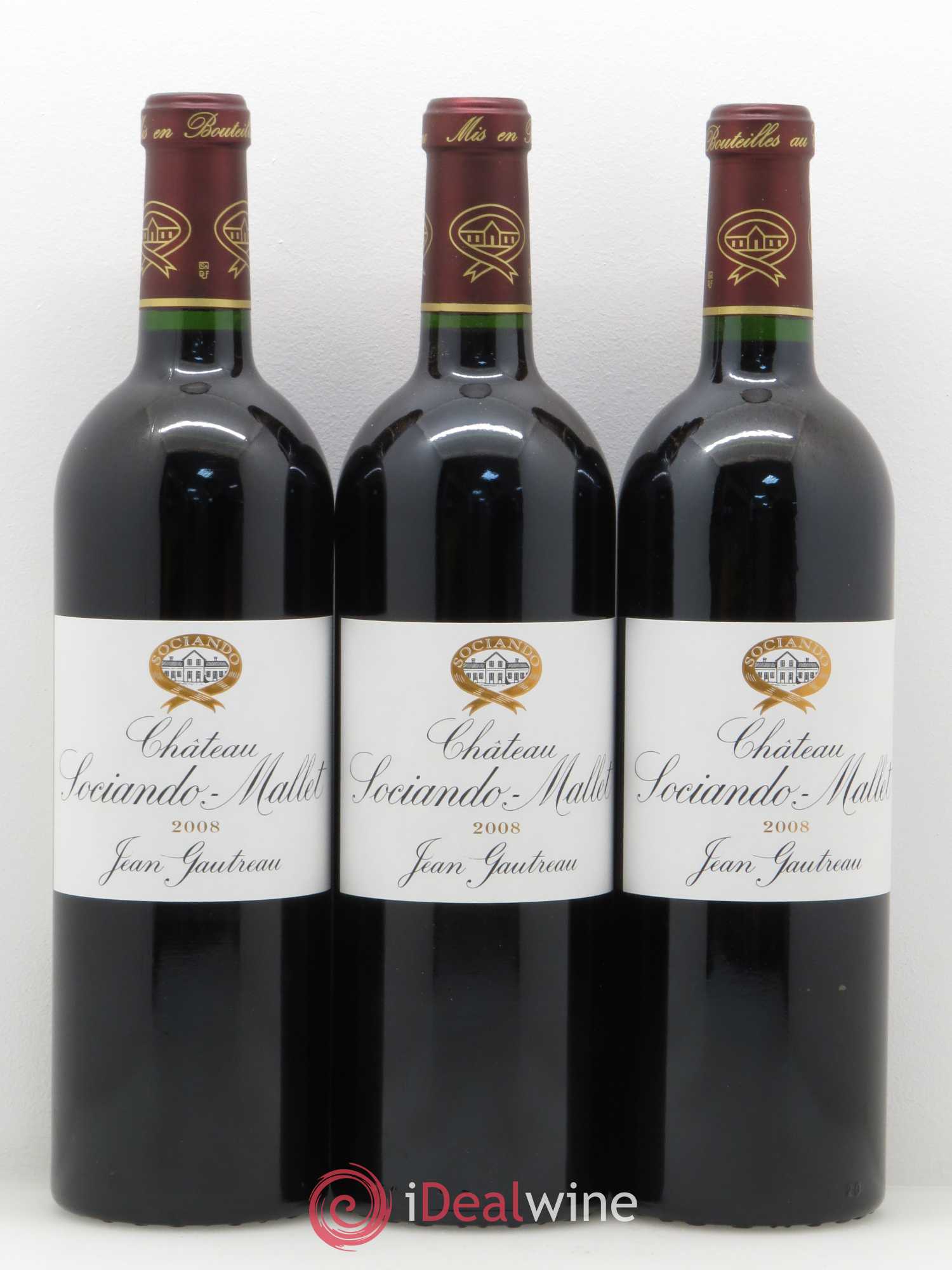 Château Sociando Mallet 2008 - Lot de 12 bouteilles - 2