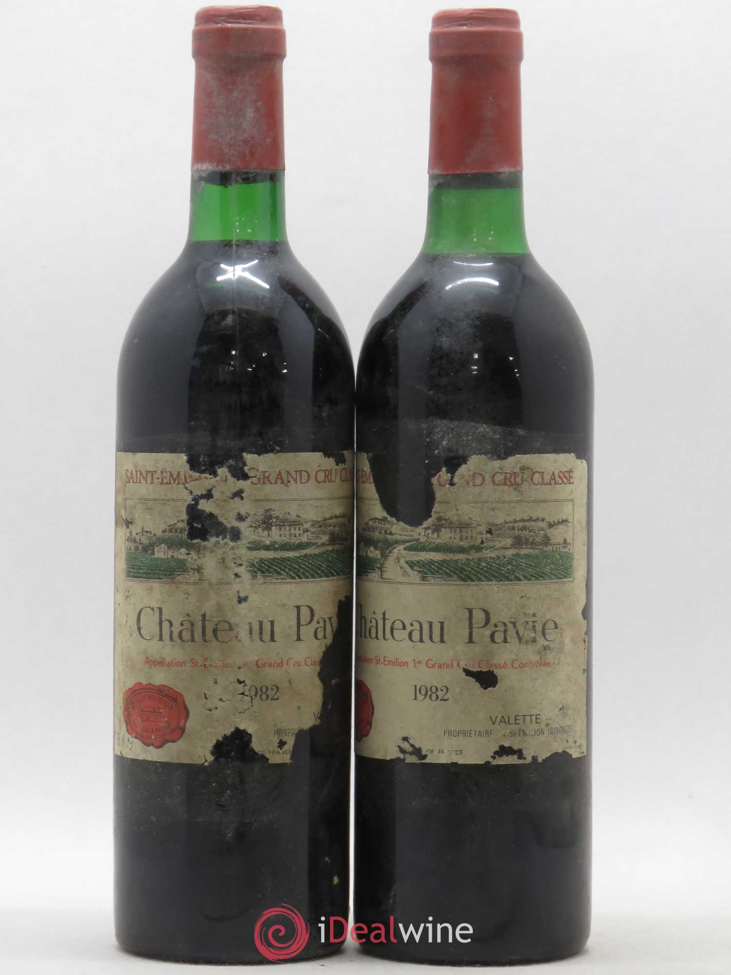 Château Pavie 1er Grand Cru Classé A 1982 - Lot de 2 bouteilles - 0
