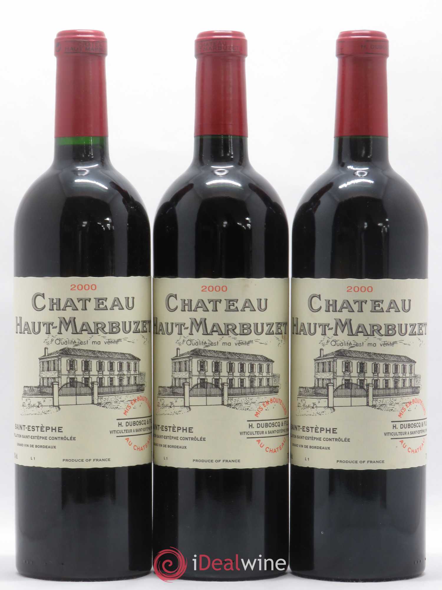 Château Haut Marbuzet 2000 - Lot de 12 bouteilles - 2