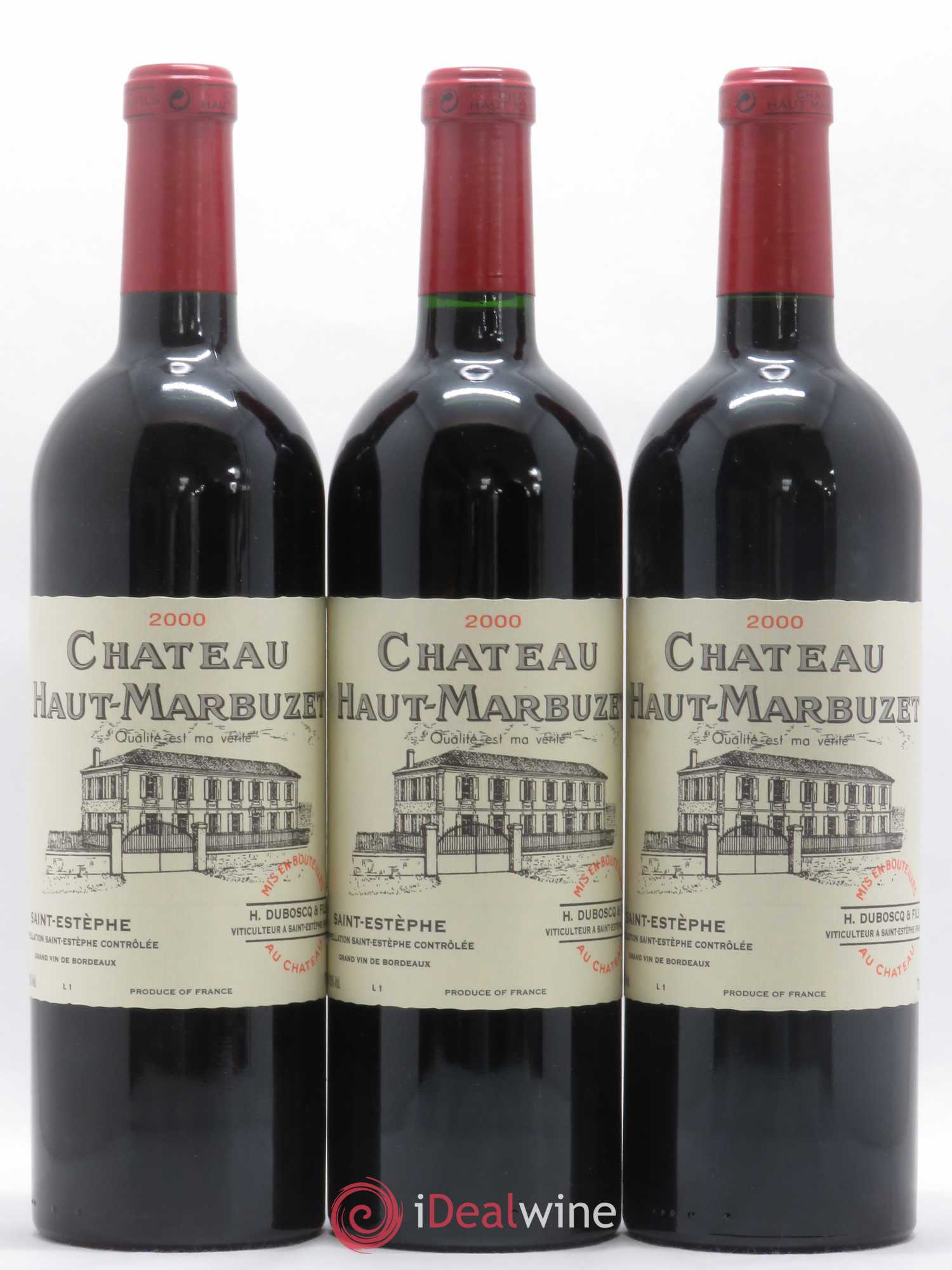 Château Haut Marbuzet 2000 - Lot de 12 bouteilles - 3