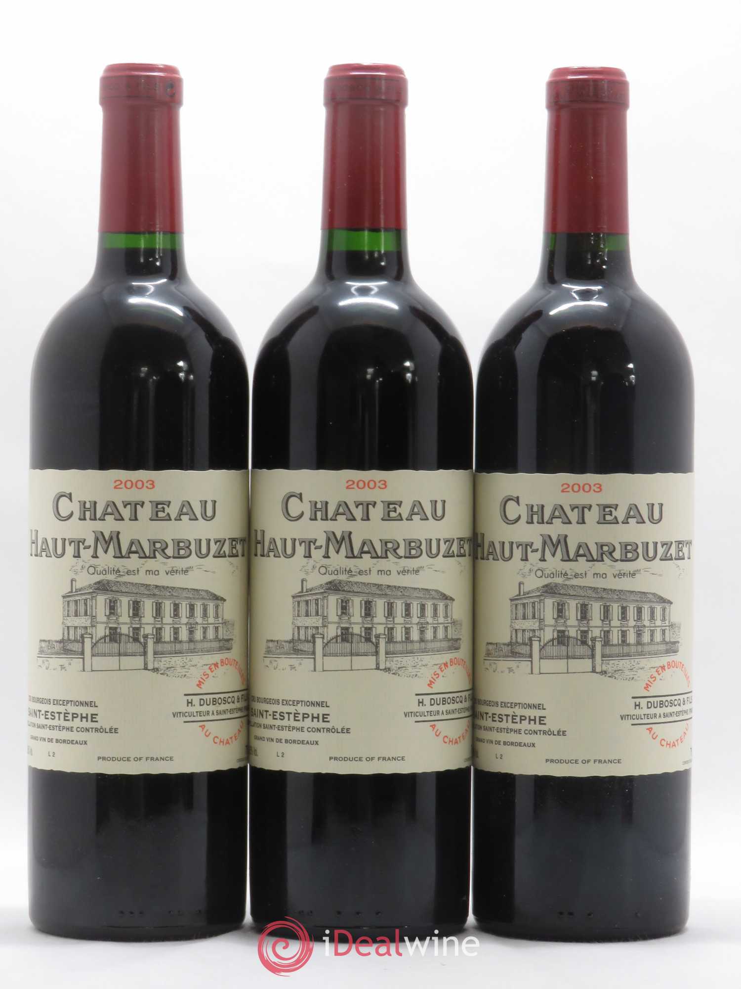 Château Haut Marbuzet 2003 - Lot de 12 bouteilles - 4