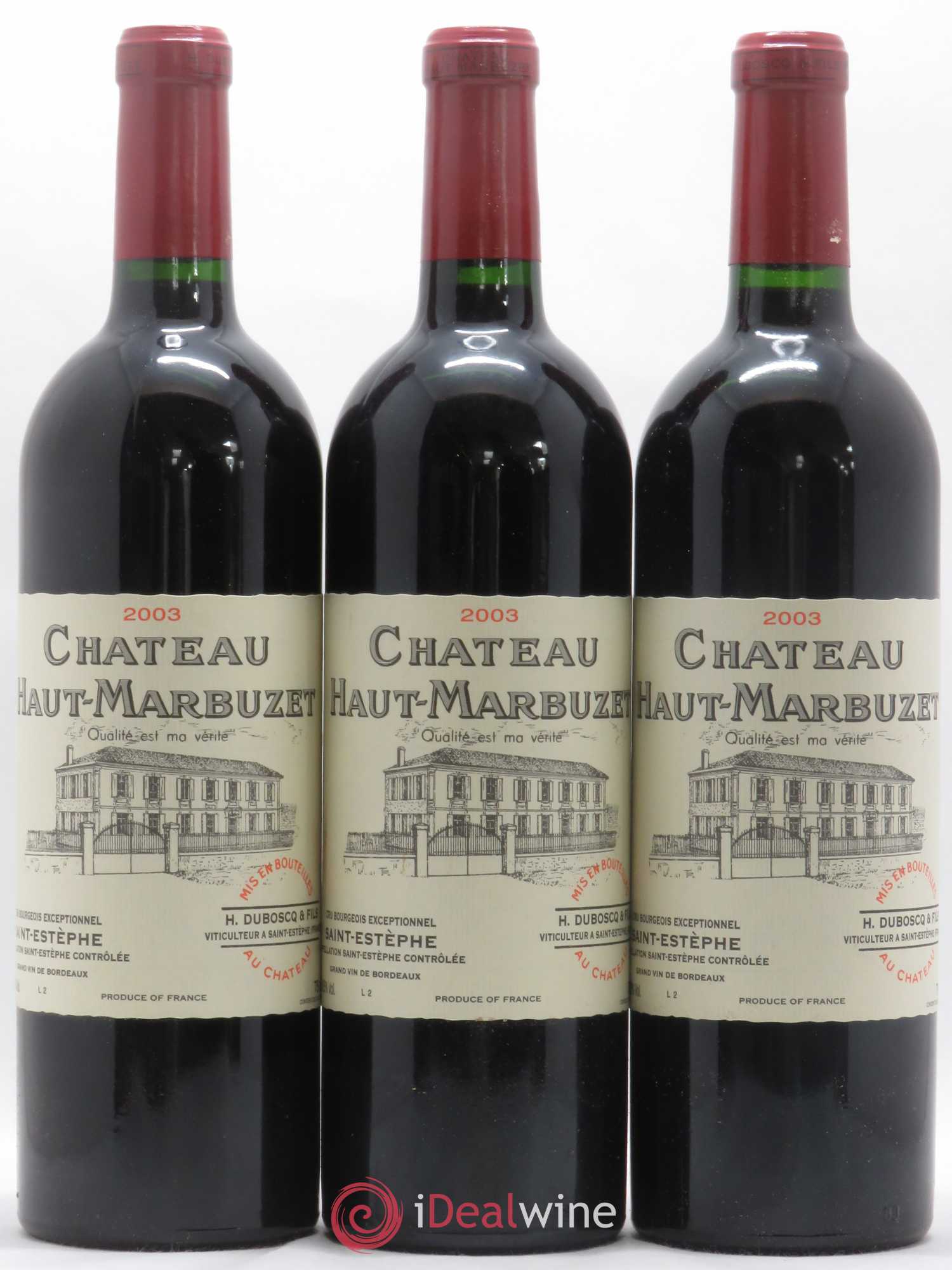 Château Haut Marbuzet 2003 - Lot de 12 bouteilles - 3