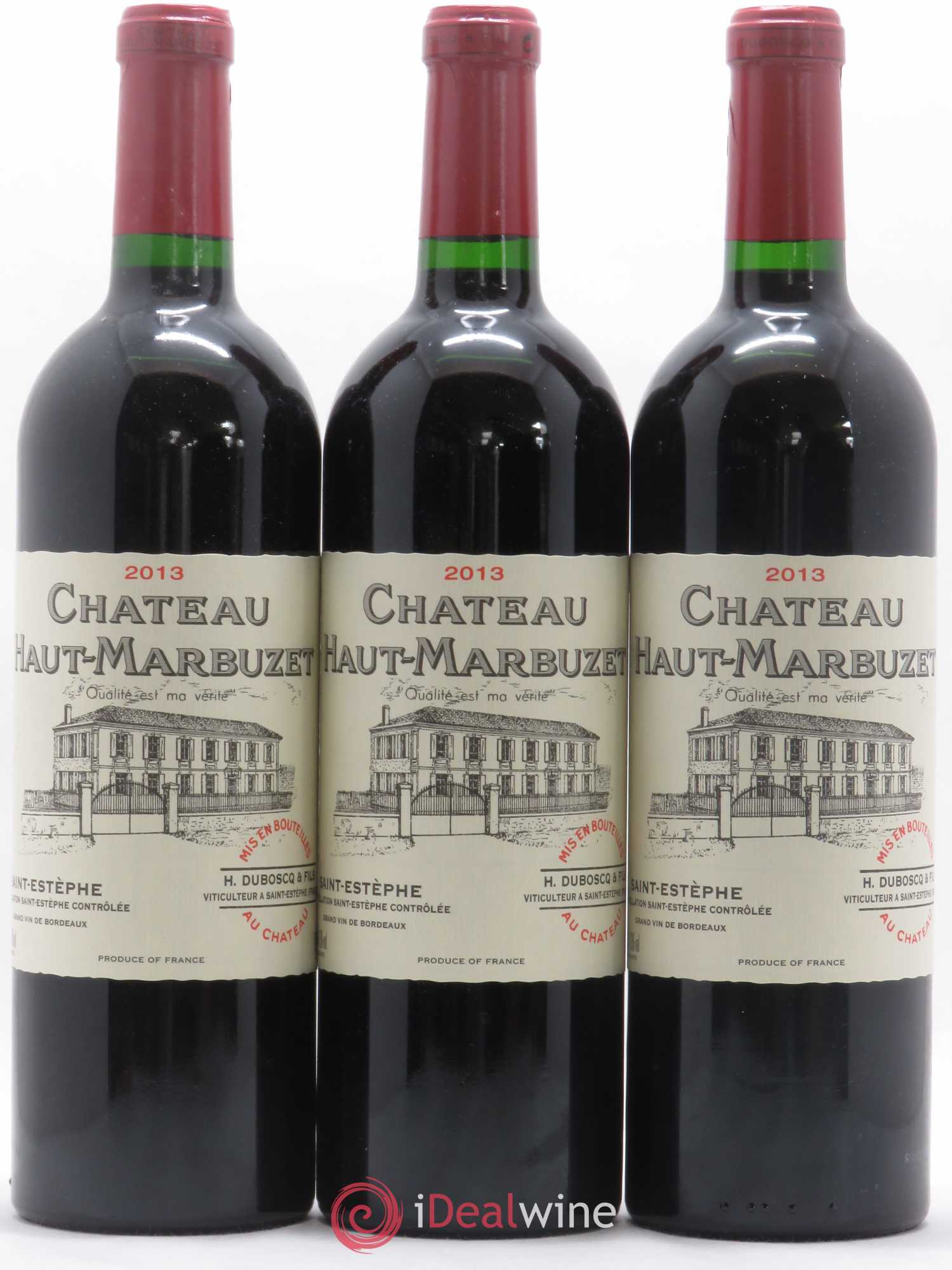 Château Haut Marbuzet 2013 - Lot de 12 bouteilles - 1