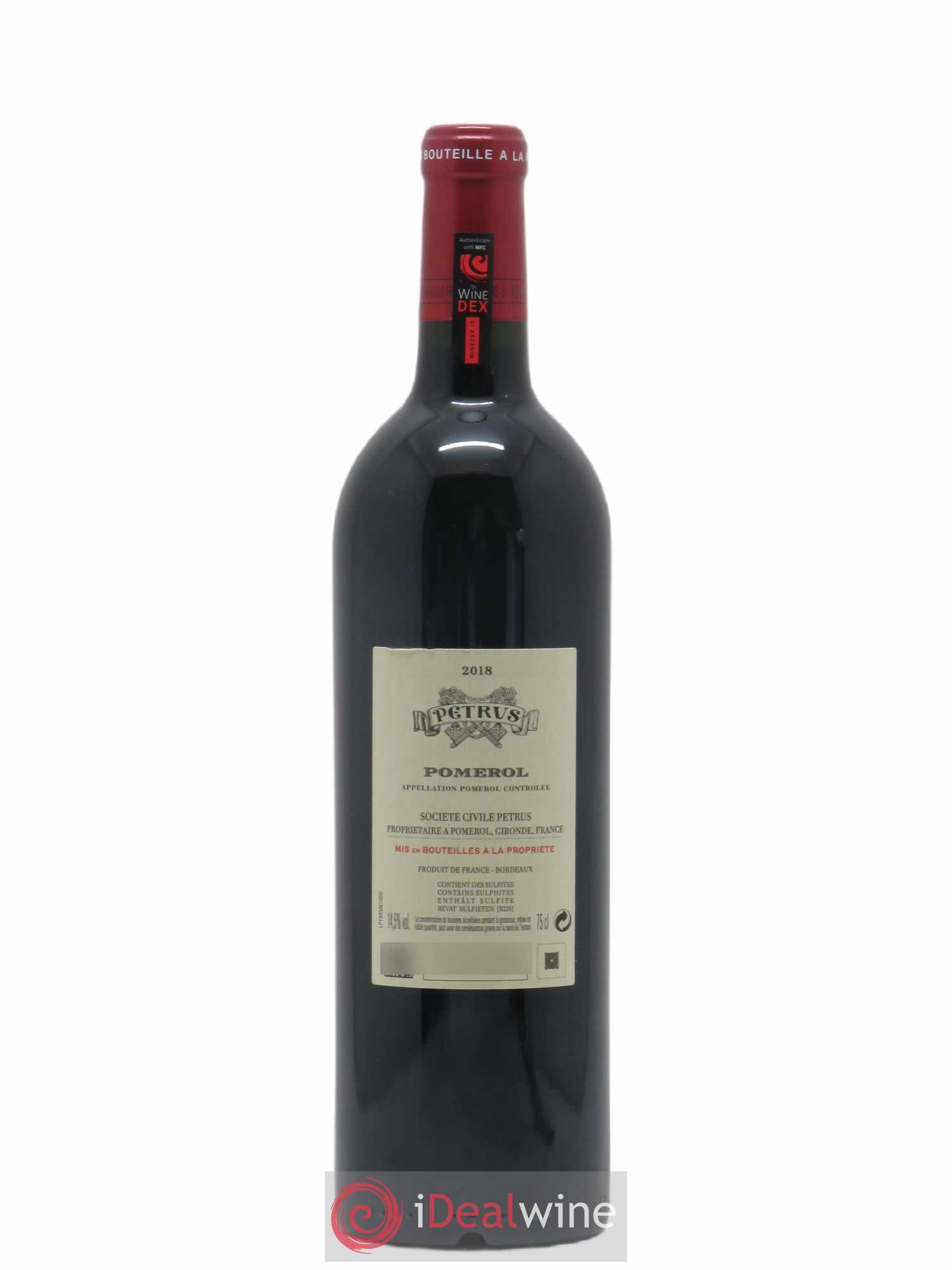 Petrus 2018 - Lot de 1 bouteille - 1