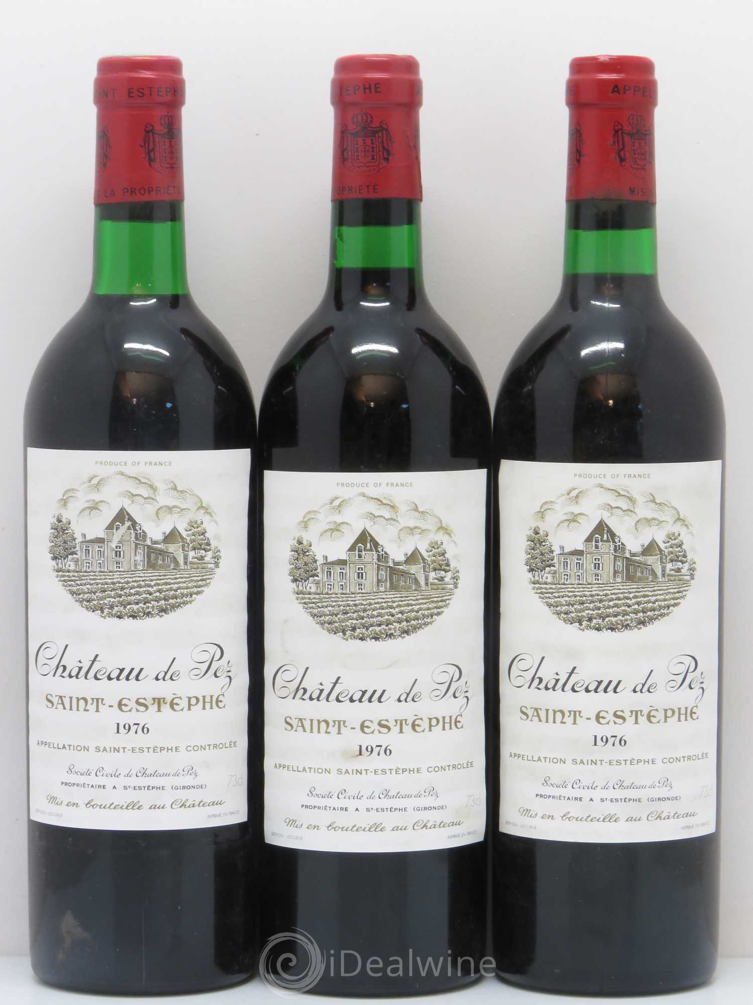 Château de Pez 1976 - Lot de 3 bouteilles - 0