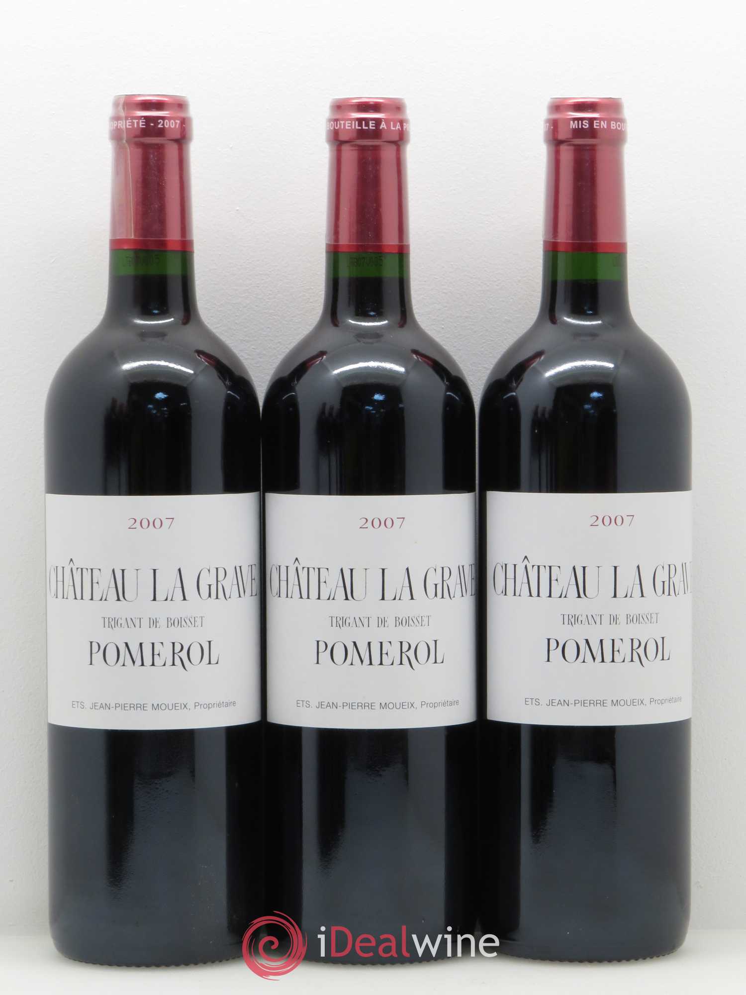 Château La Grave à Pomerol (Trigant de Boisset) 2007 - Lot de 12 bouteilles - 2