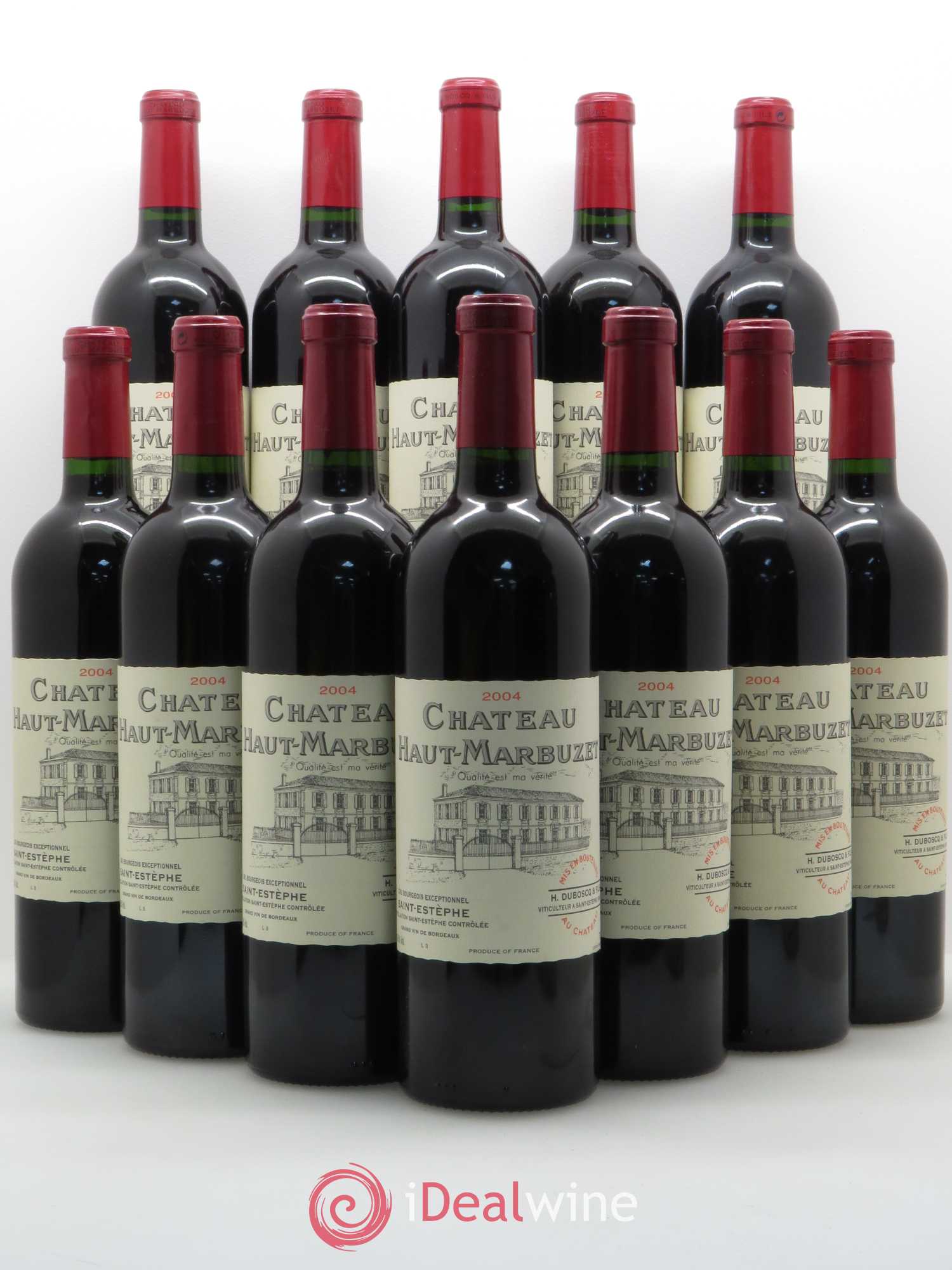Château Haut Marbuzet 2004 - Lot de 12 bouteilles - 0