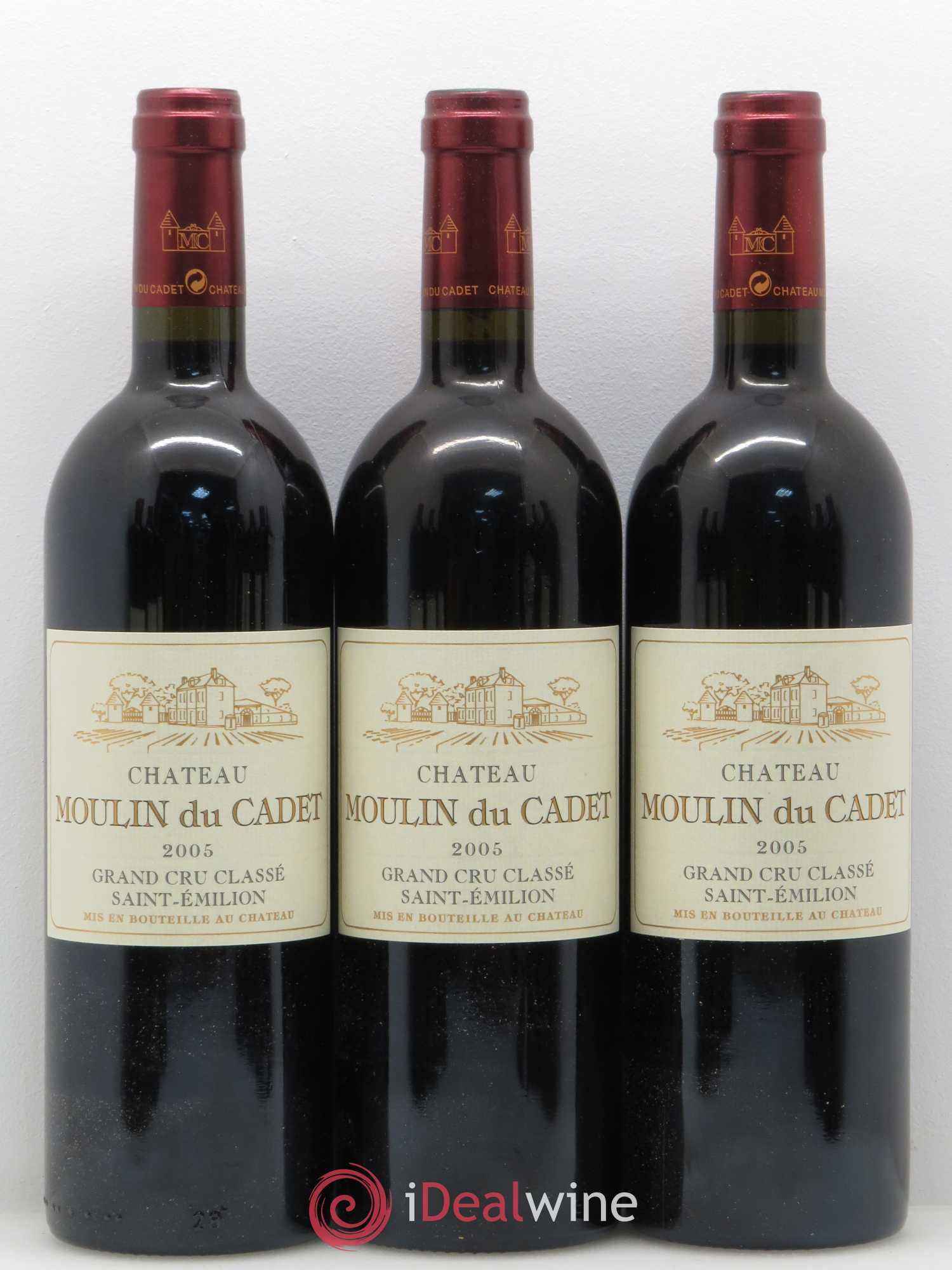 Château Moulin du Cadet Grand Cru Classé 2005 - Lot de 12 bouteilles - 2