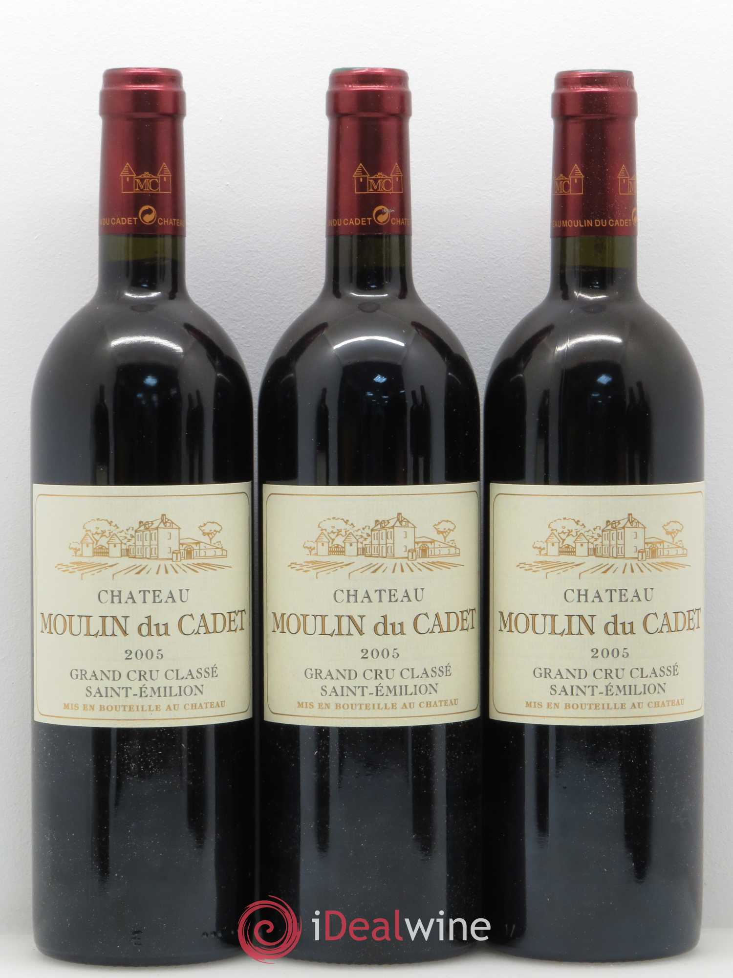 Château Moulin du Cadet Grand Cru Classé 2005 - Lot de 12 bouteilles - 3